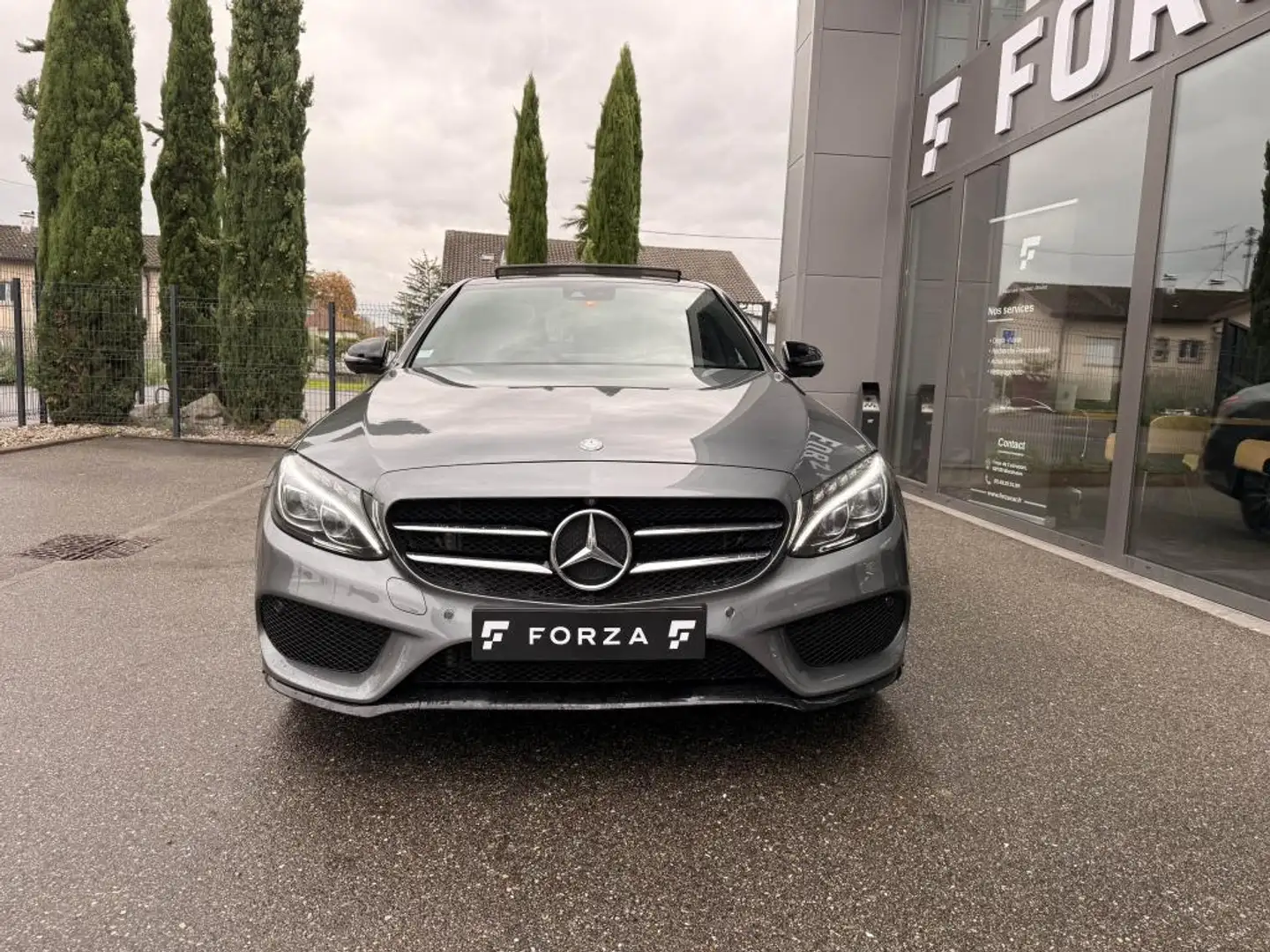 Mercedes-Benz C 220 220 D AMG LINE - BVA 9G-Tronic 4 Matic Gris - 2