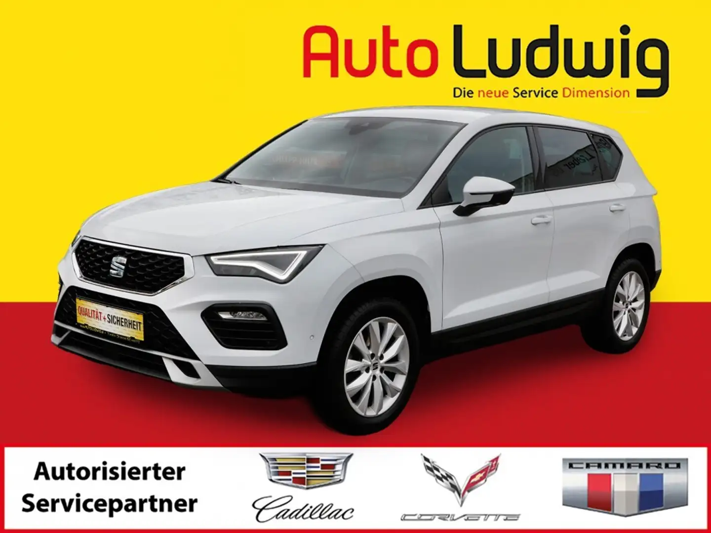 SEAT Ateca 1,5 Style TSI DSG*NAVI*LED*PARKASSIST*AHK*SHZ*T... Weiß - 1