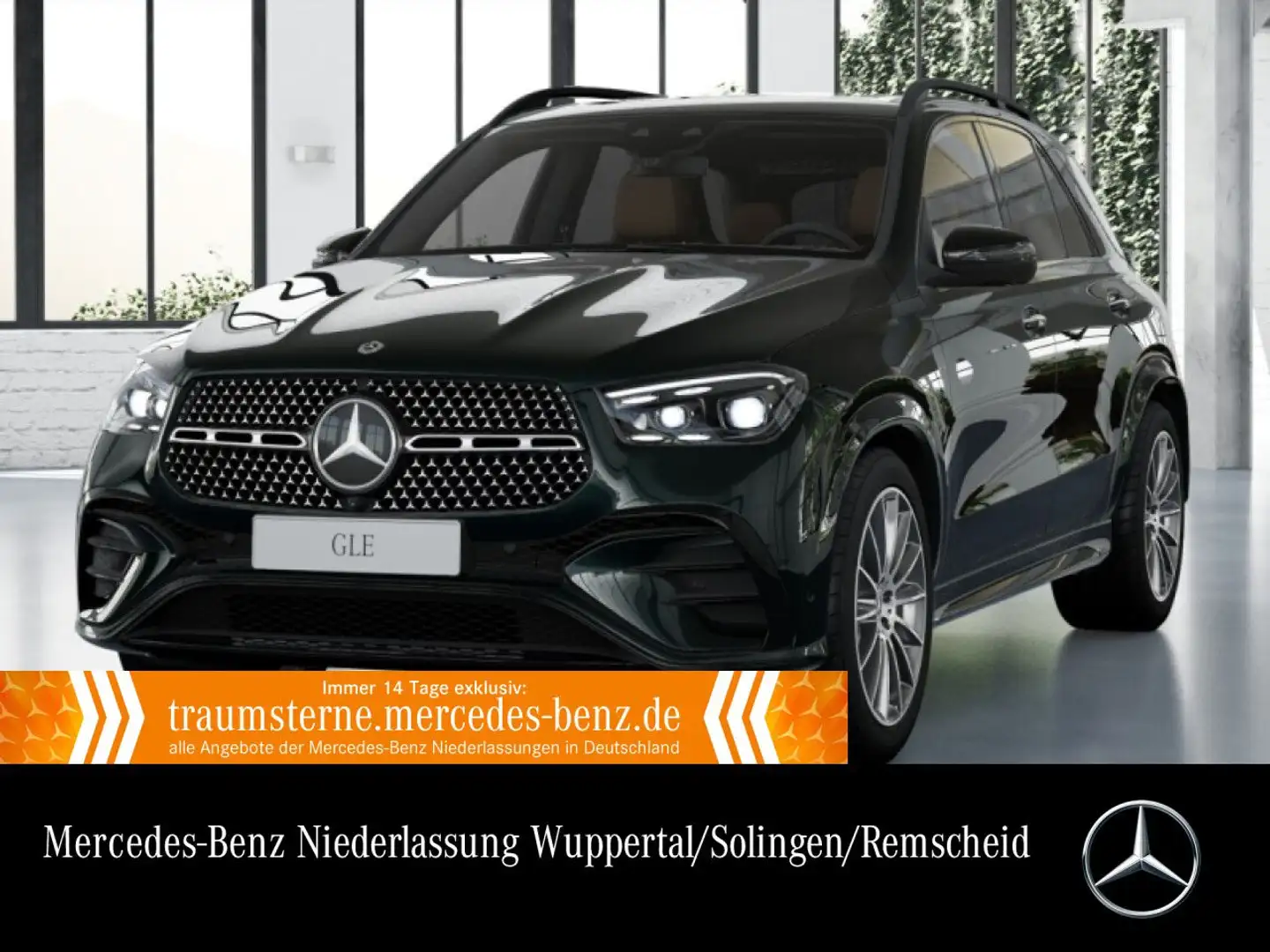 Mercedes-Benz GLE 350 de 4M AMG+NIGHT+PANO+360+AHK+MULTIBEAM+21" Groen - 1