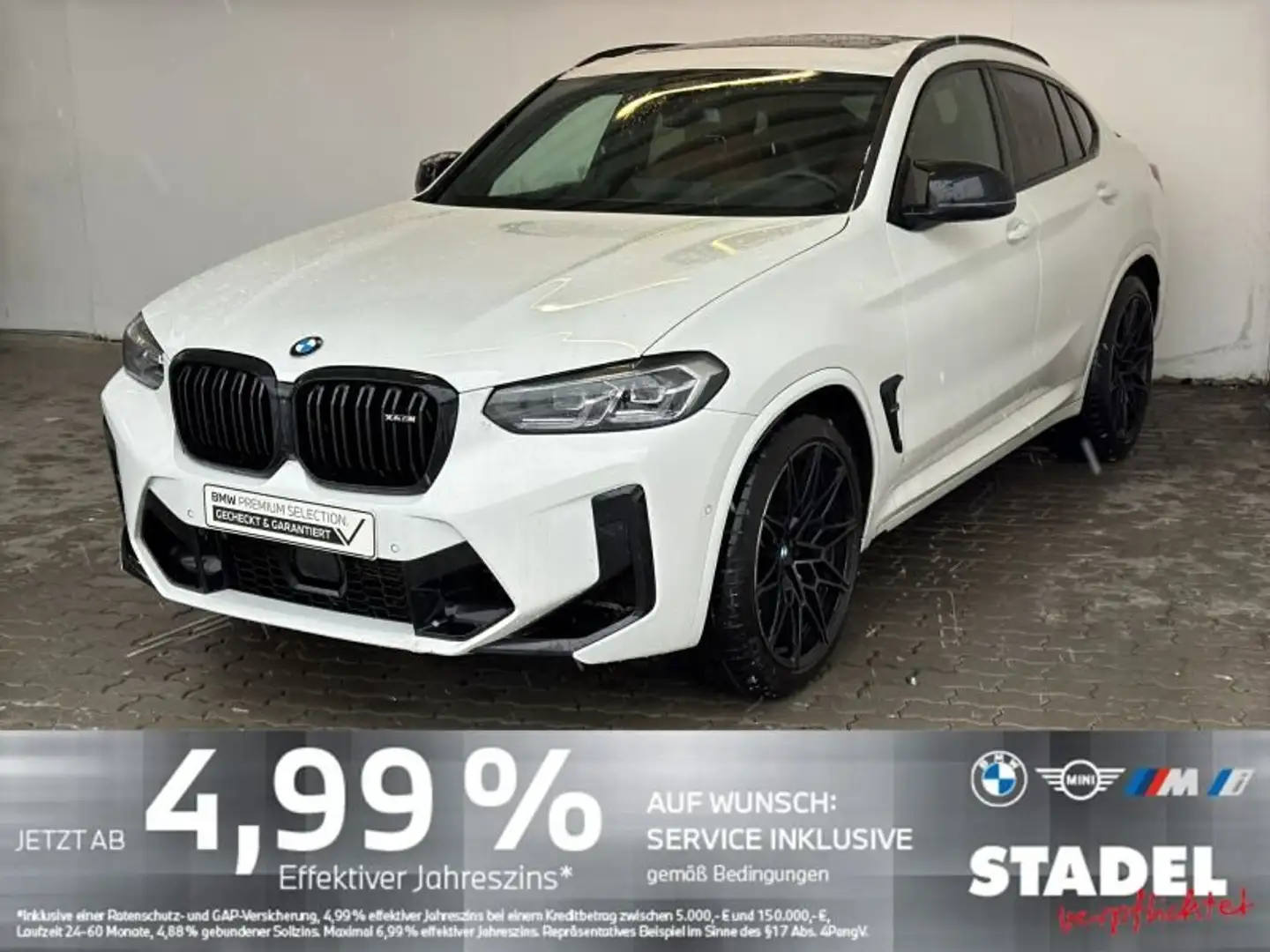 BMW X4 M Navi.LED.HuD.HarmKard.AHK.Pano.ACC.SHZvo+hi Blanc - 2
