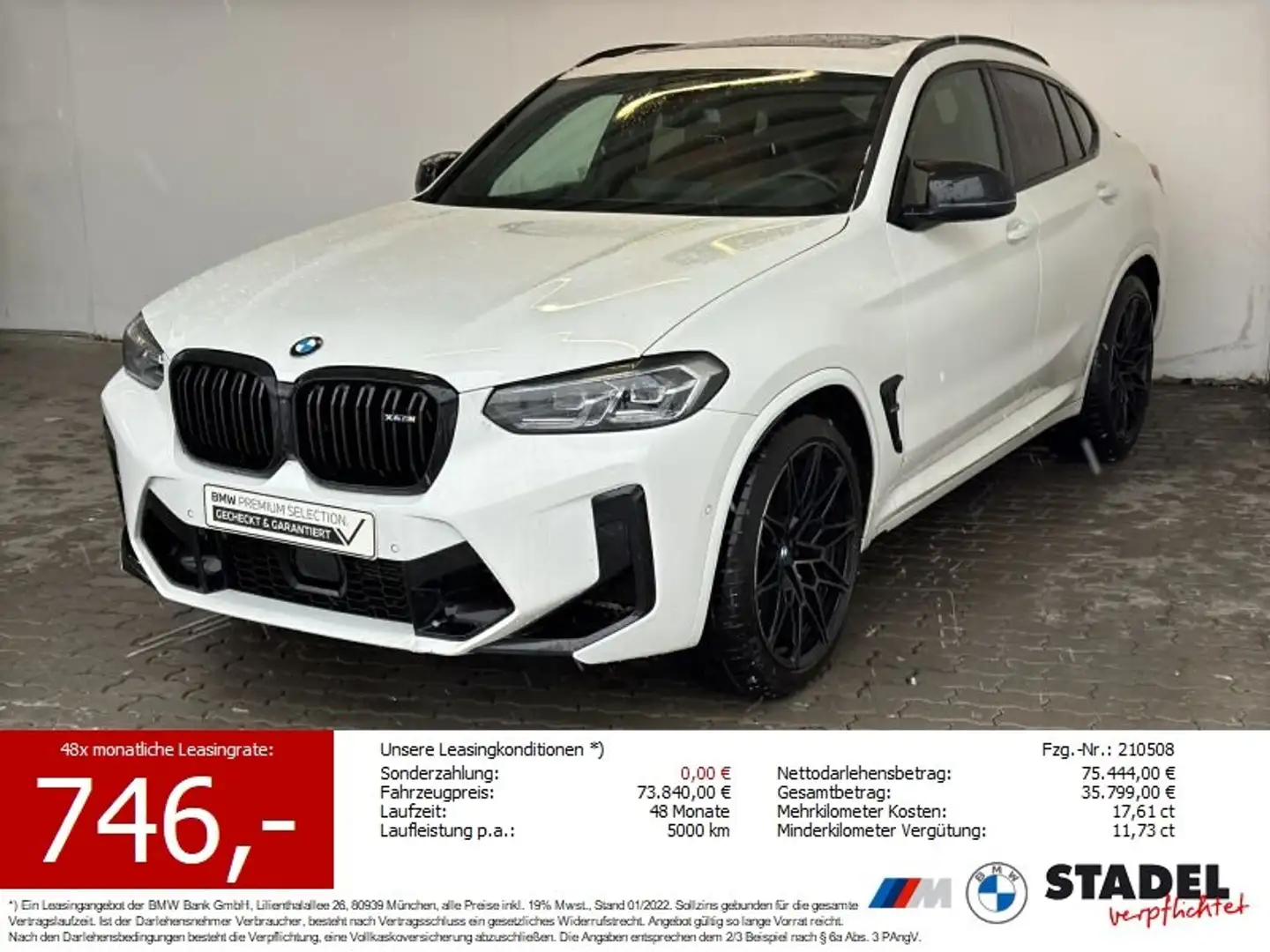 BMW X4 M Navi.LED.HuD.HarmKard.AHK.Pano.ACC.SHZvo+hi Blanc - 1