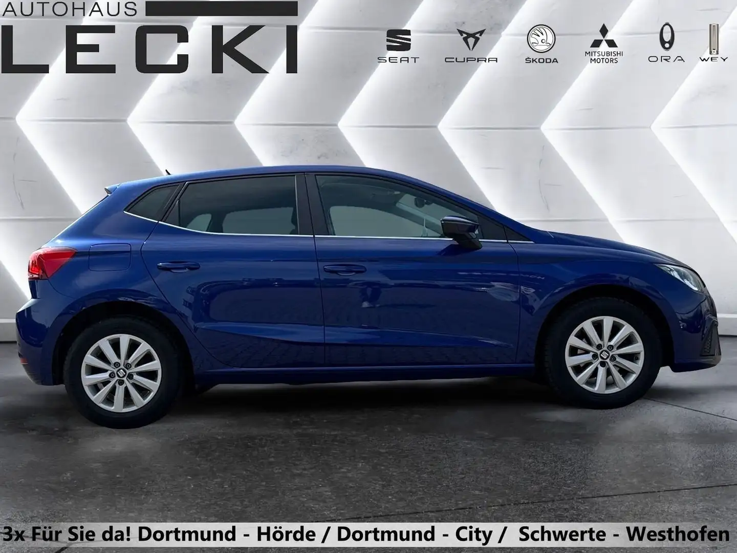 SEAT Ibiza Style 1.0 TSI *PDC v+h*ALU*KLIMA*SHZ* Blauw - 2