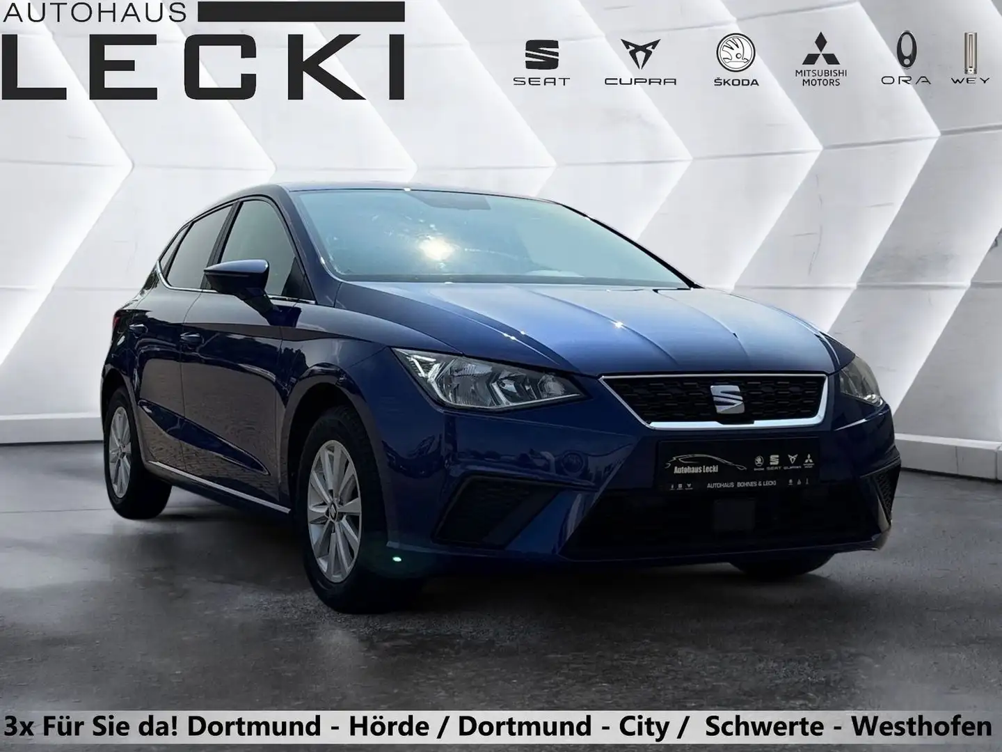 SEAT Ibiza Style 1.0 TSI *PDC v+h*ALU*KLIMA*SHZ* Blauw - 1