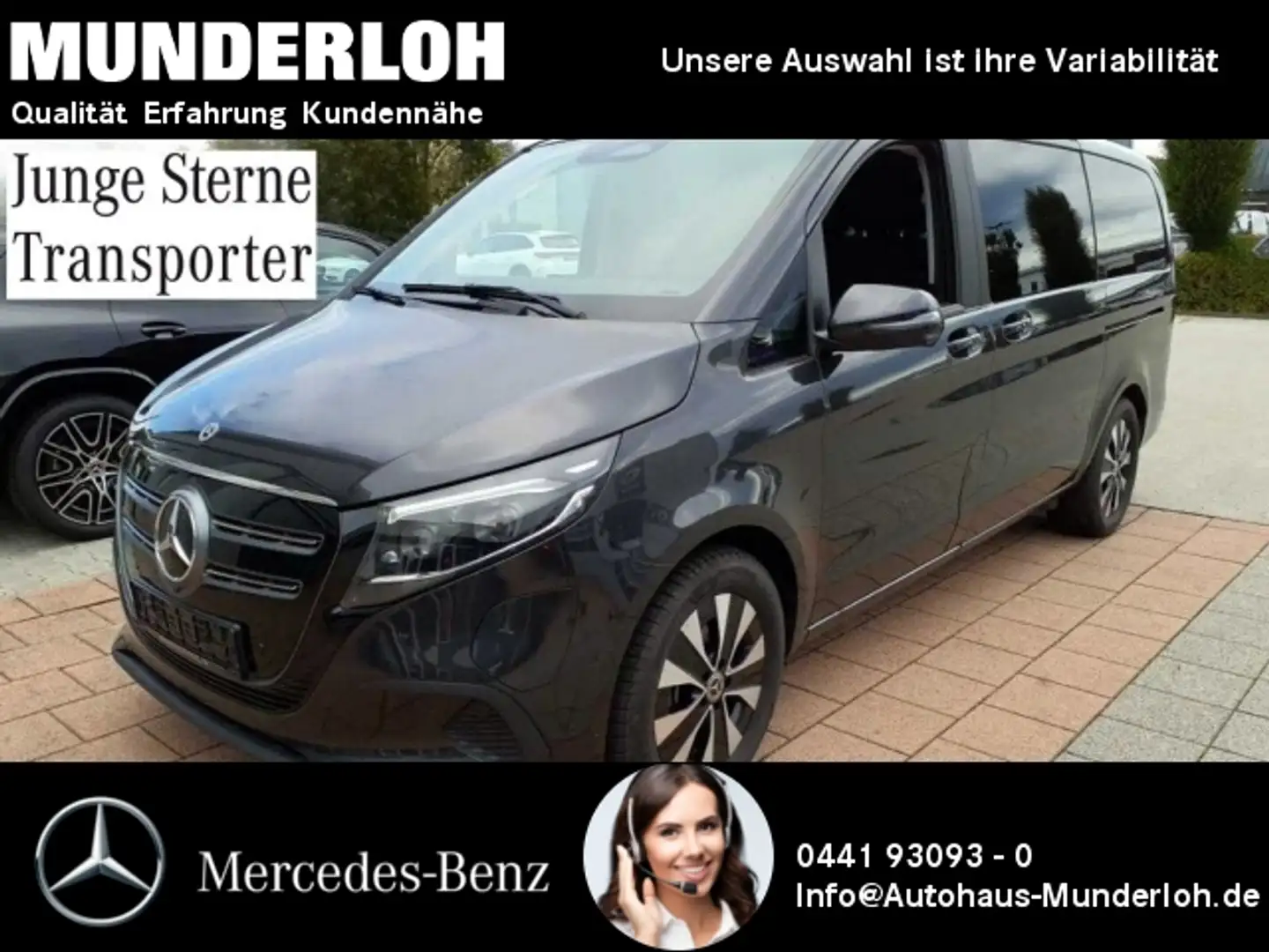 Mercedes-Benz EQV 300 Lang 360°+DISTRONIC+6-SITZer Gris - 1