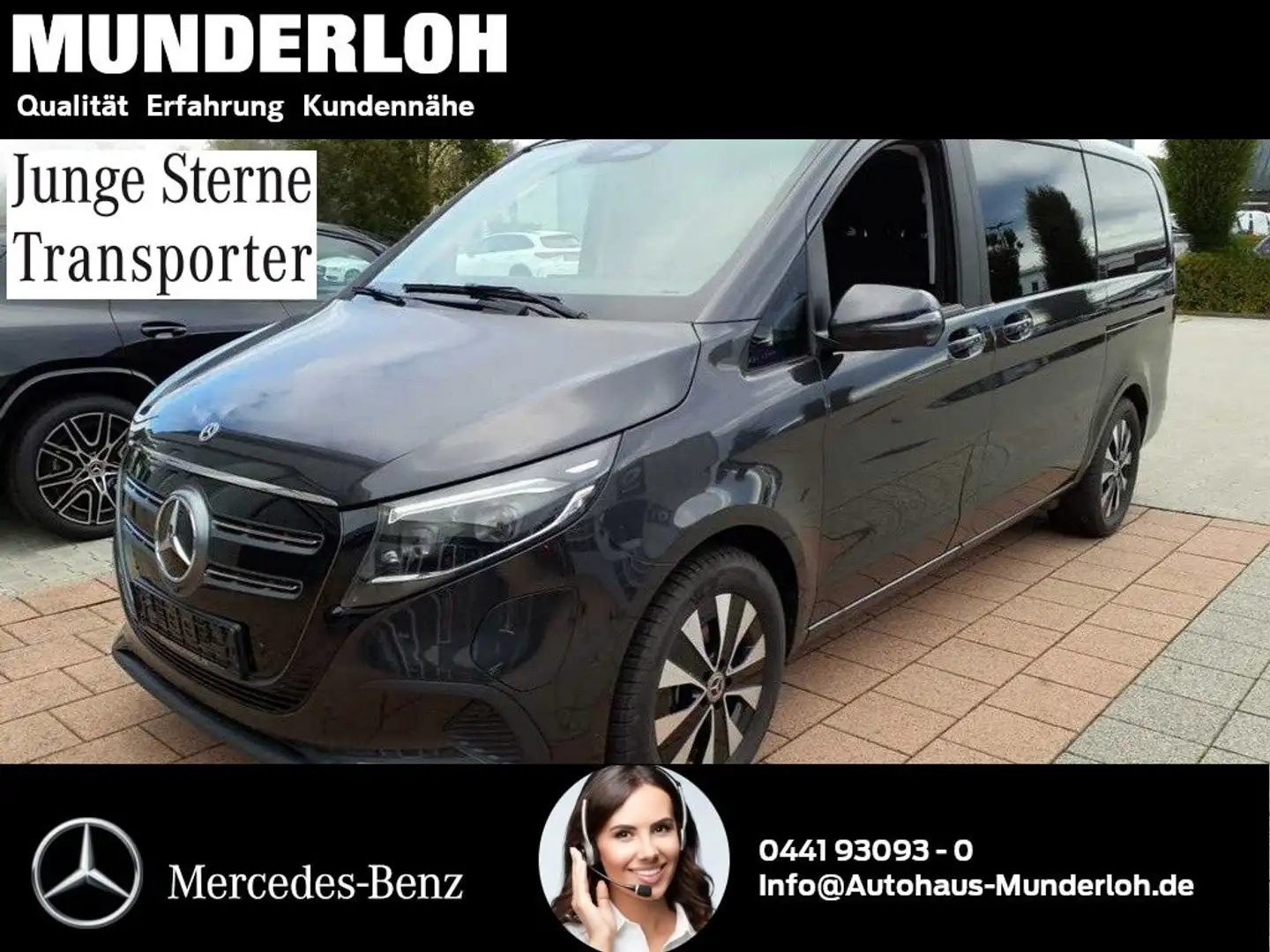 Mercedes-Benz EQV 300 Lang 360°+DISTRONIC+6-SITZer Gris - 2