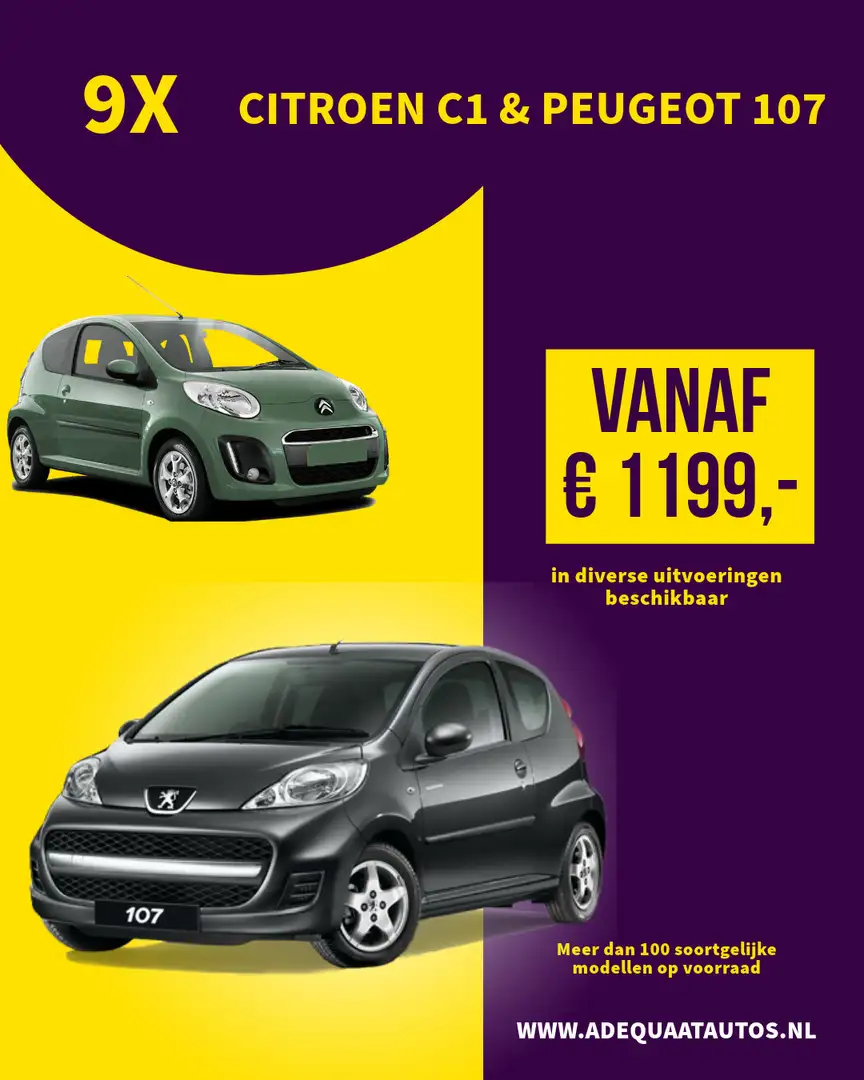 Peugeot 107 1.0-12V XS|Elektrische ramen|5 deuren|APK|NAP Rot - 2