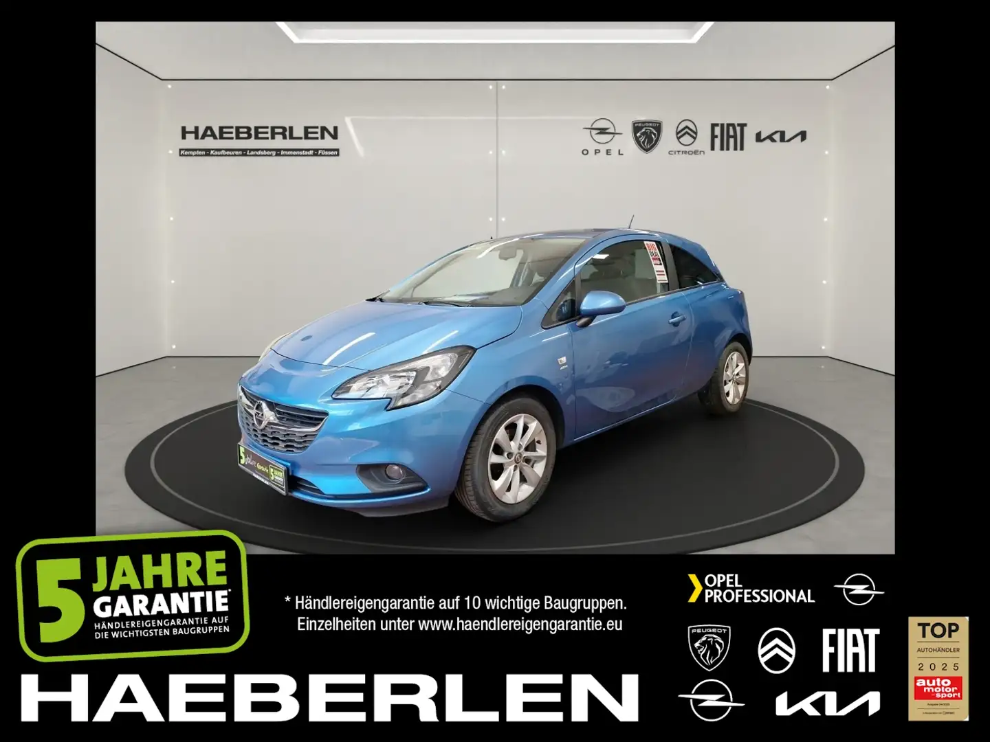 Opel Corsa E 1.2 Active +LM W-Paket PDC Albastru - 1