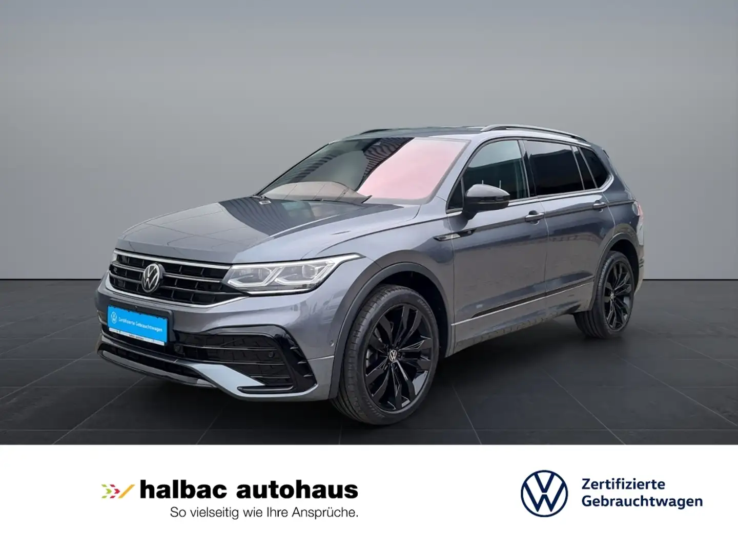 Volkswagen Tiguan Allspace 2.0 TSI DSG 4Mo R-Line+MATRIX+LEDER+AHK+NAVI+HARM Grigio - 1