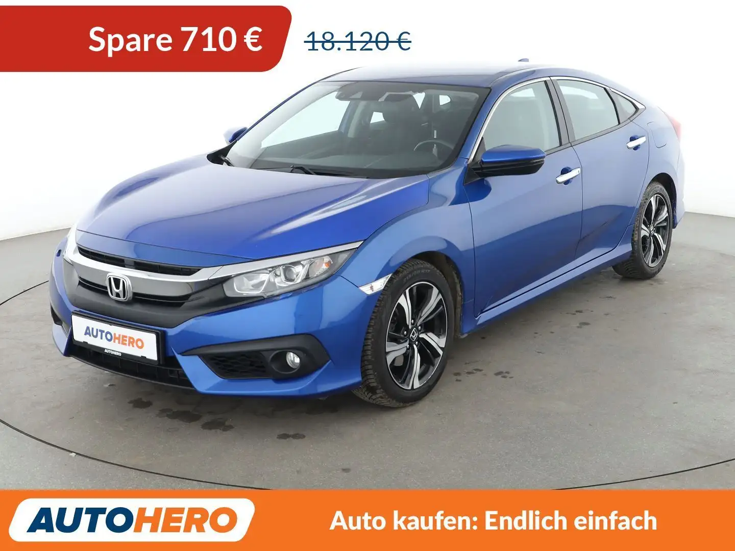 Honda Civic 1.6 DTEC Elegance*NAVI*ACC*CAM*PDC*SHZ* Blau - 1