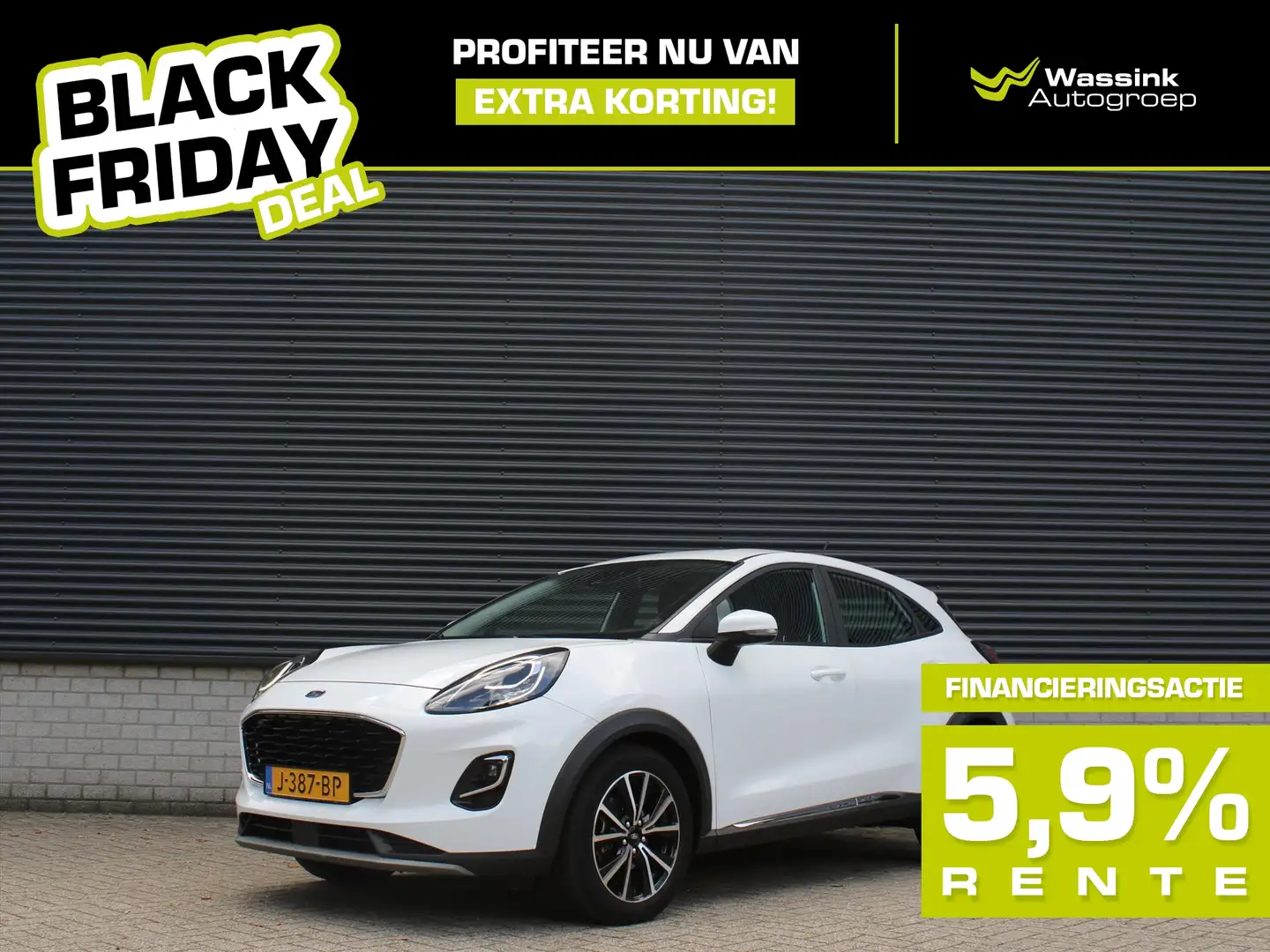 Ford Puma BLACK FRIDAY DEAL I Titanium Hybrid 125pk I Naviga Blanc - 1