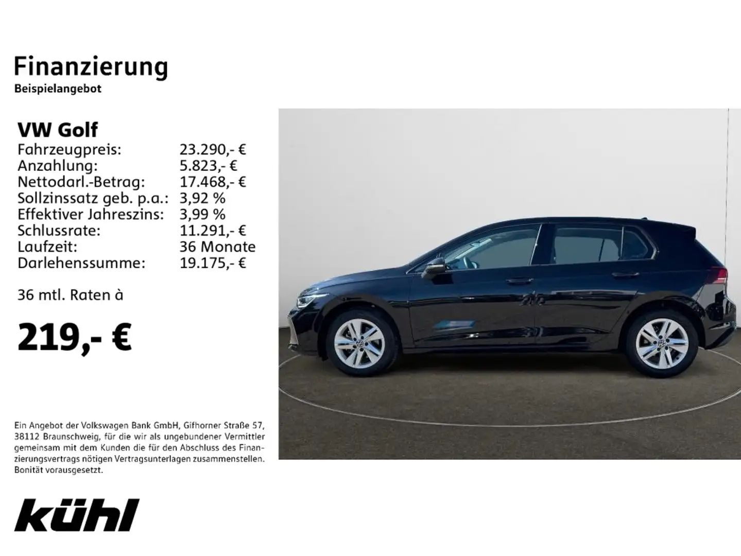 Volkswagen Golf VIII 1.5 TSI Life Navi,AHK,LED Schwarz - 2