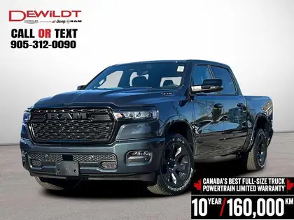 Blue 2026 RAM 1500 Pickup Truck Four-Wheel Drive 8-Speed Automatic
