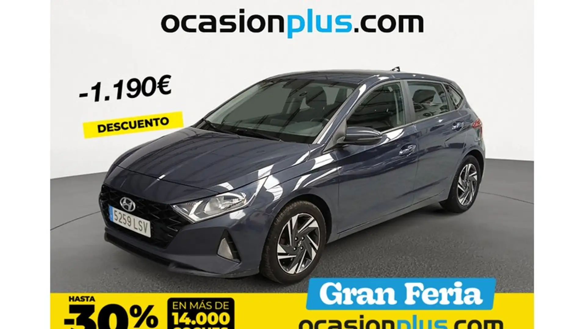 Hyundai i20 1.2 MPI SLX Gris - 1