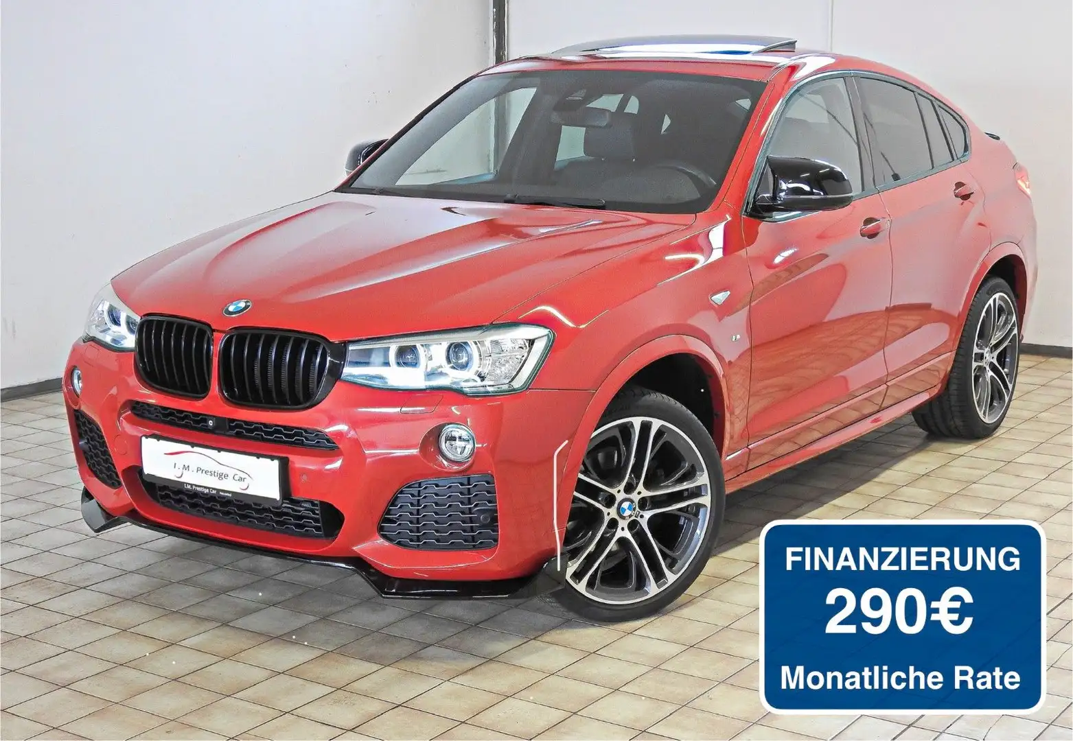 BMW X4 ´35i M Sport Paket GSD/HUD/AHK Deutsche Fahrz. Rosso - 1