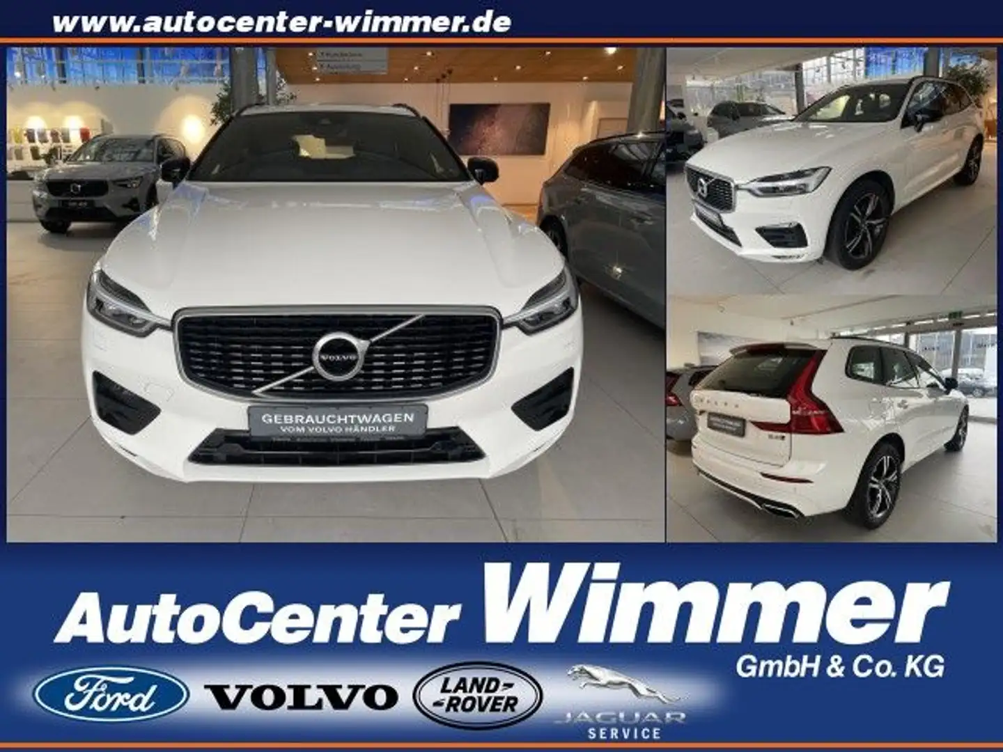 Volvo XC60 B4 D AWD R-Design IntelliSafe+Winter+Licht uv Weiß - 1