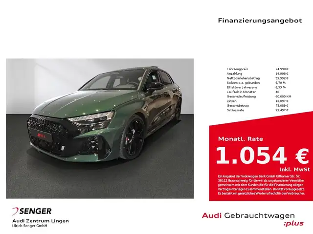Audi RS3 Sportback 290km/h Optik-Paket Keramikbremse