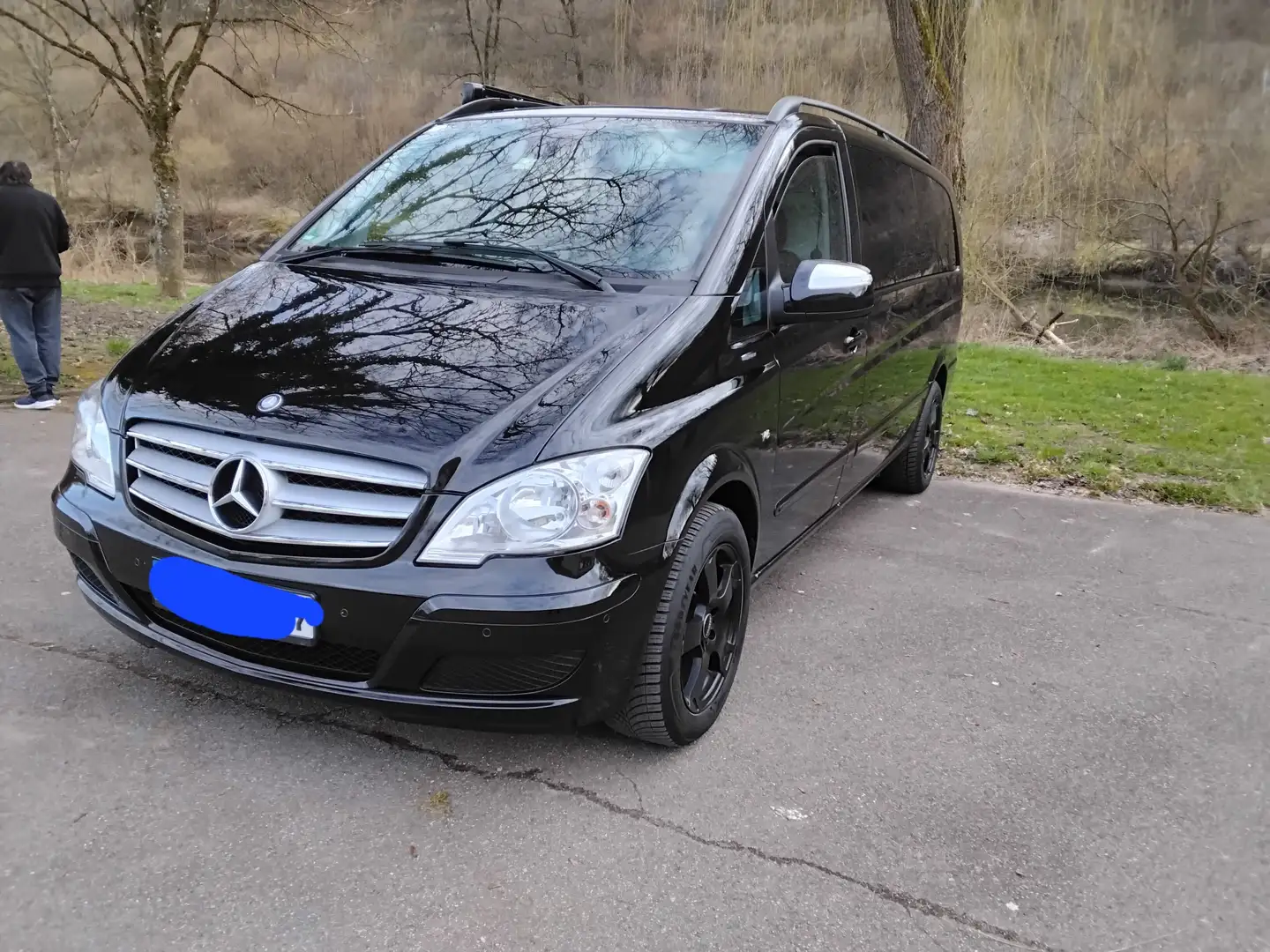 Mercedes-Benz Viano Viano 3.0 CDI Extralang Wohnmobil Motor erst 23Tkm Czarny - 2