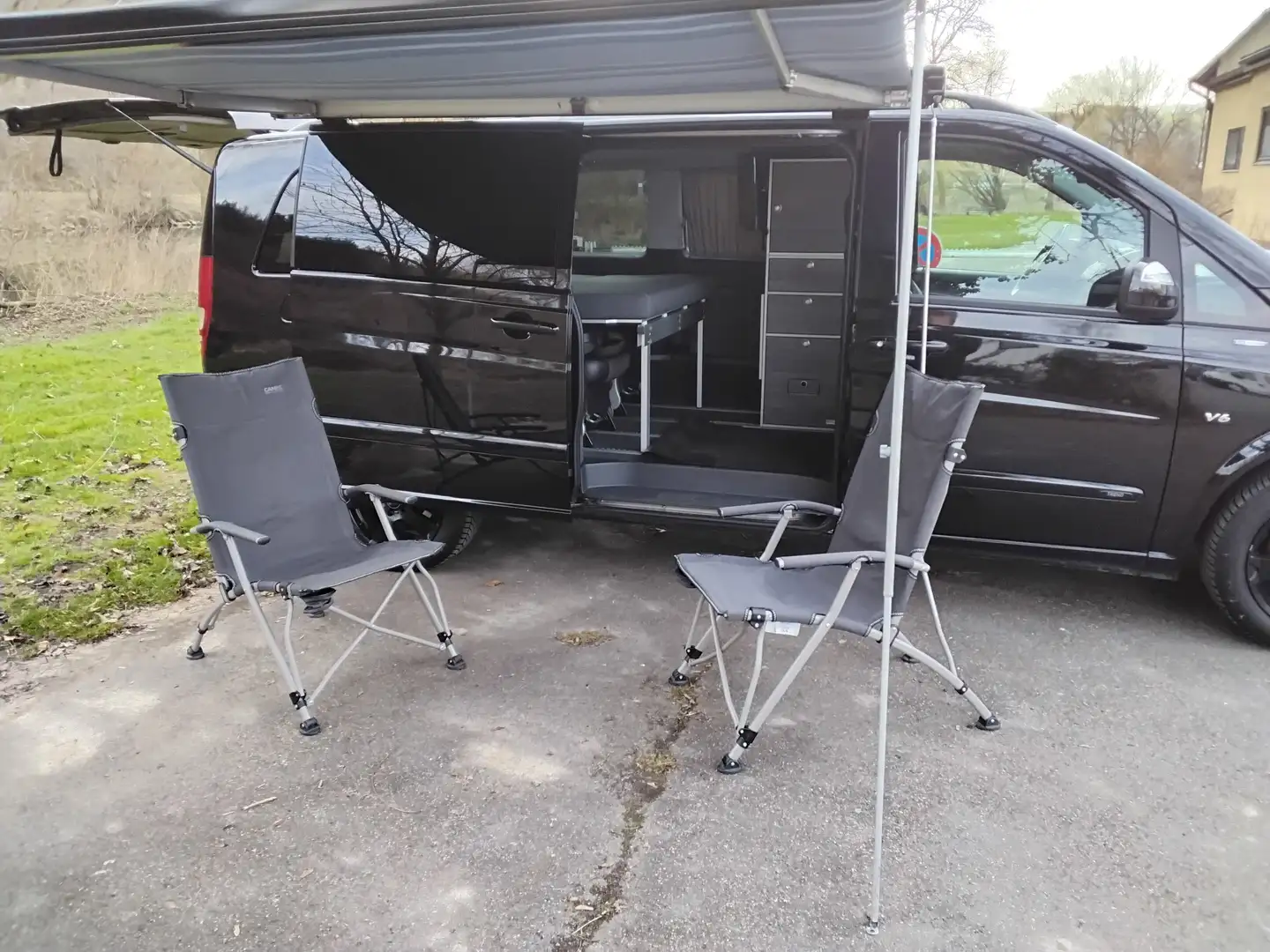 Mercedes-Benz Viano Viano 3.0 CDI Extralang Wohnmobil Motor erst 23Tkm Czarny - 1