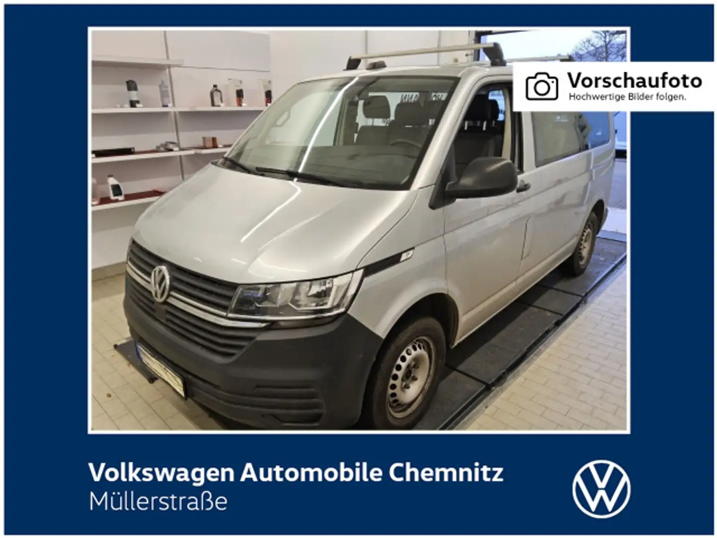 Volkswagen T6.1 Kombi 2.0 TDI L1H1*ParkPilot*AHK*DAB+* Silber - 1