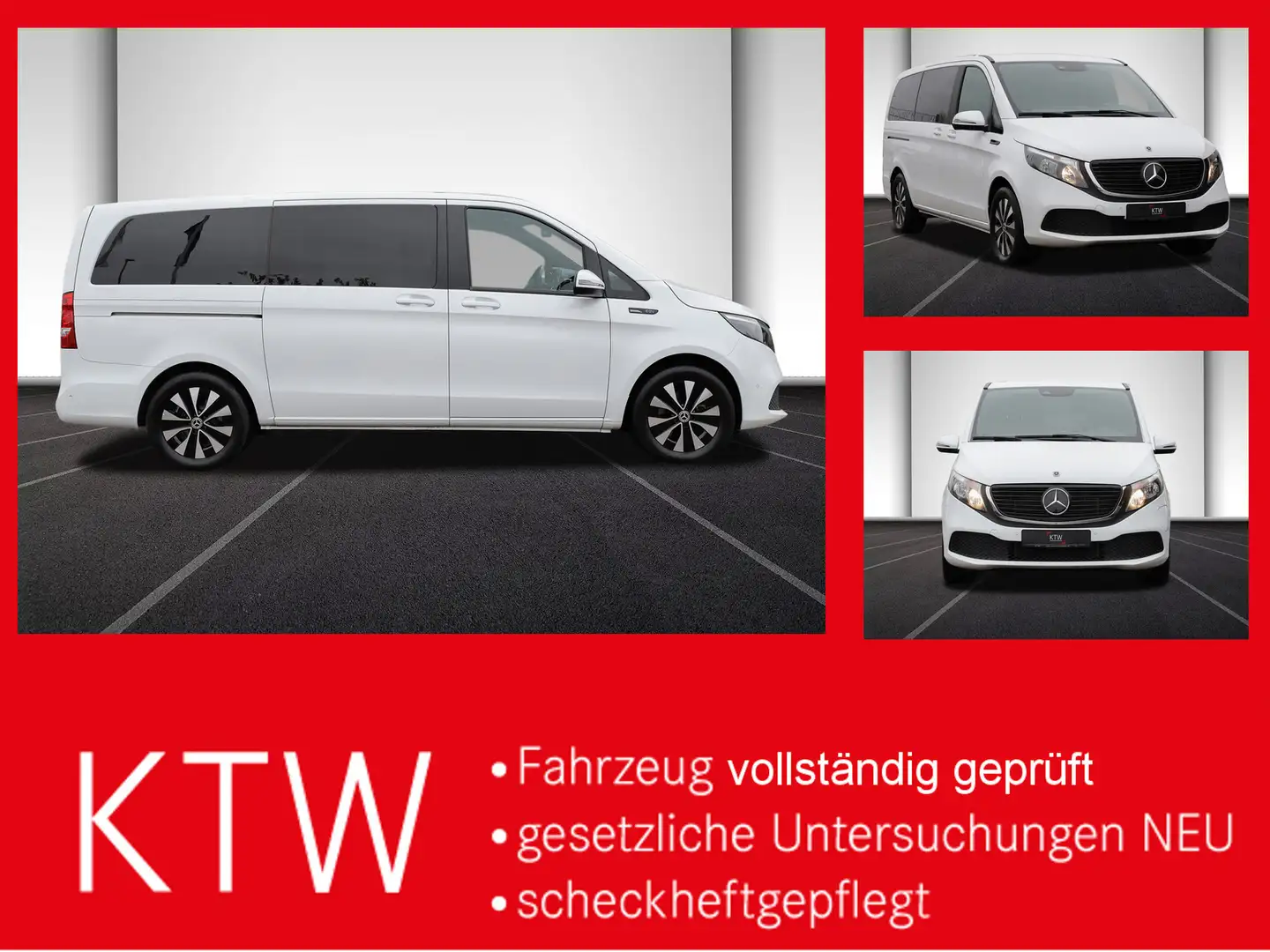 Mercedes-Benz EQV 300 lang,6Sitze,Liegepaket,Tisch,Schiebedach Blanc - 1