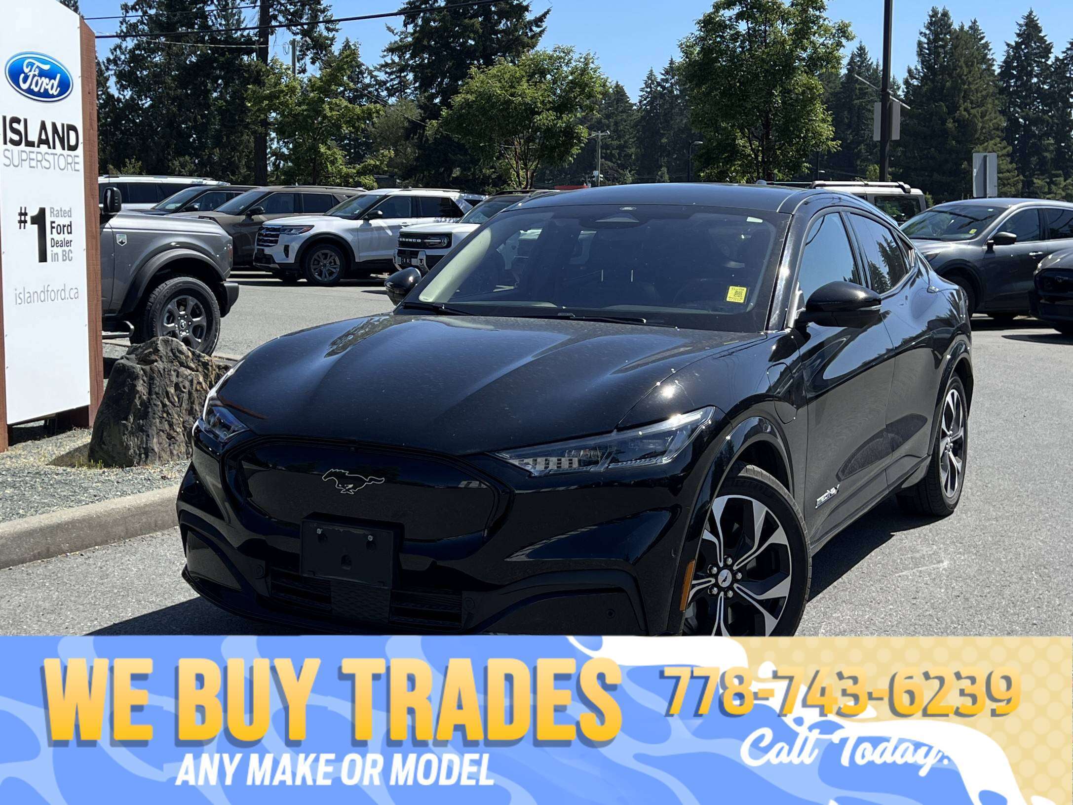 Black 2023 Ford Mustang Mach-E SUV / Crossover All-Wheel Drive Automatic