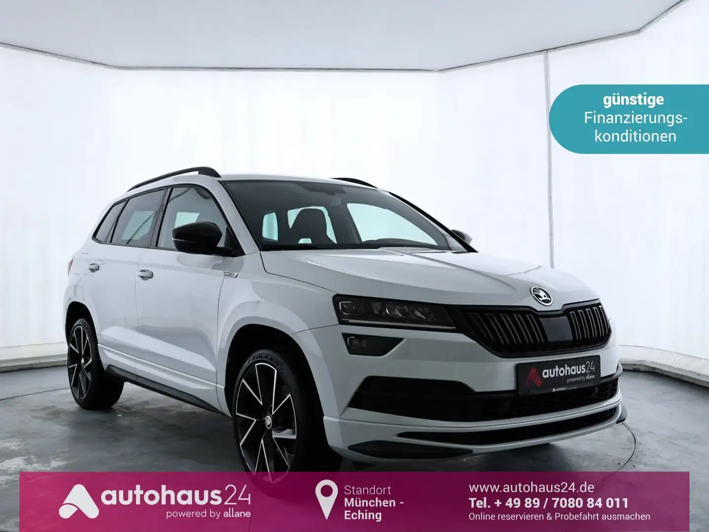 Skoda Karoq 1.5 TSI Sportline LED|Navi|ParkPilot|SHZ Bianco - 1