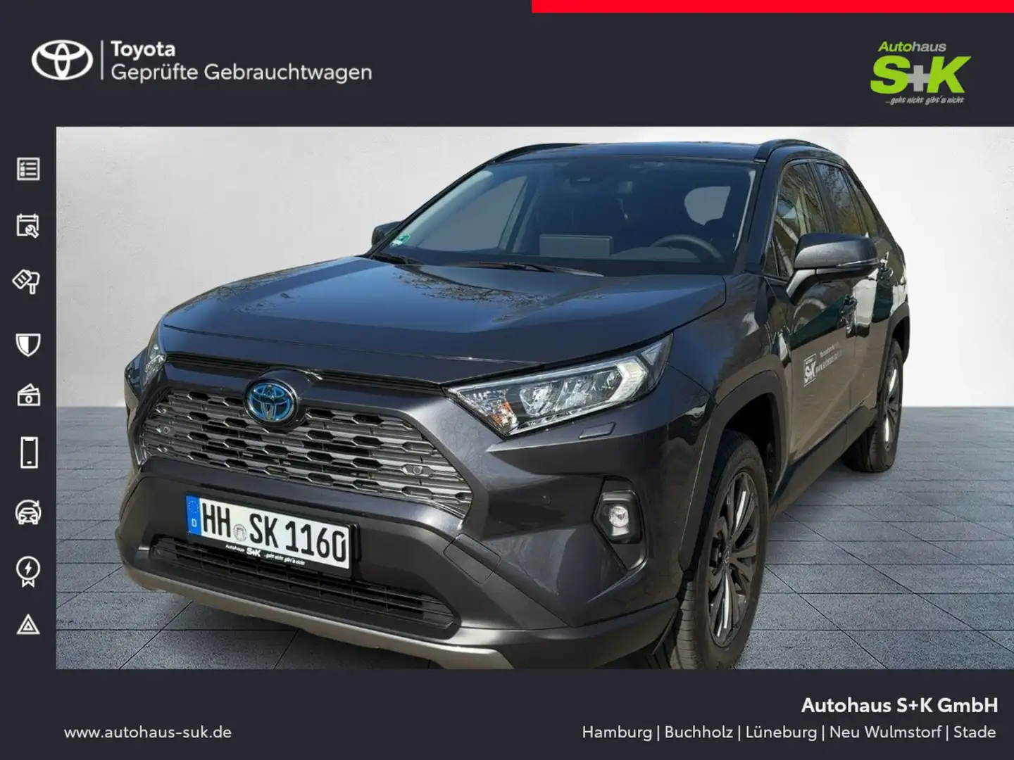 Toyota RAV 4 +E-Hecklappe+R-Kamera++Carplay++SHZ+Navi+ Szürke - 1