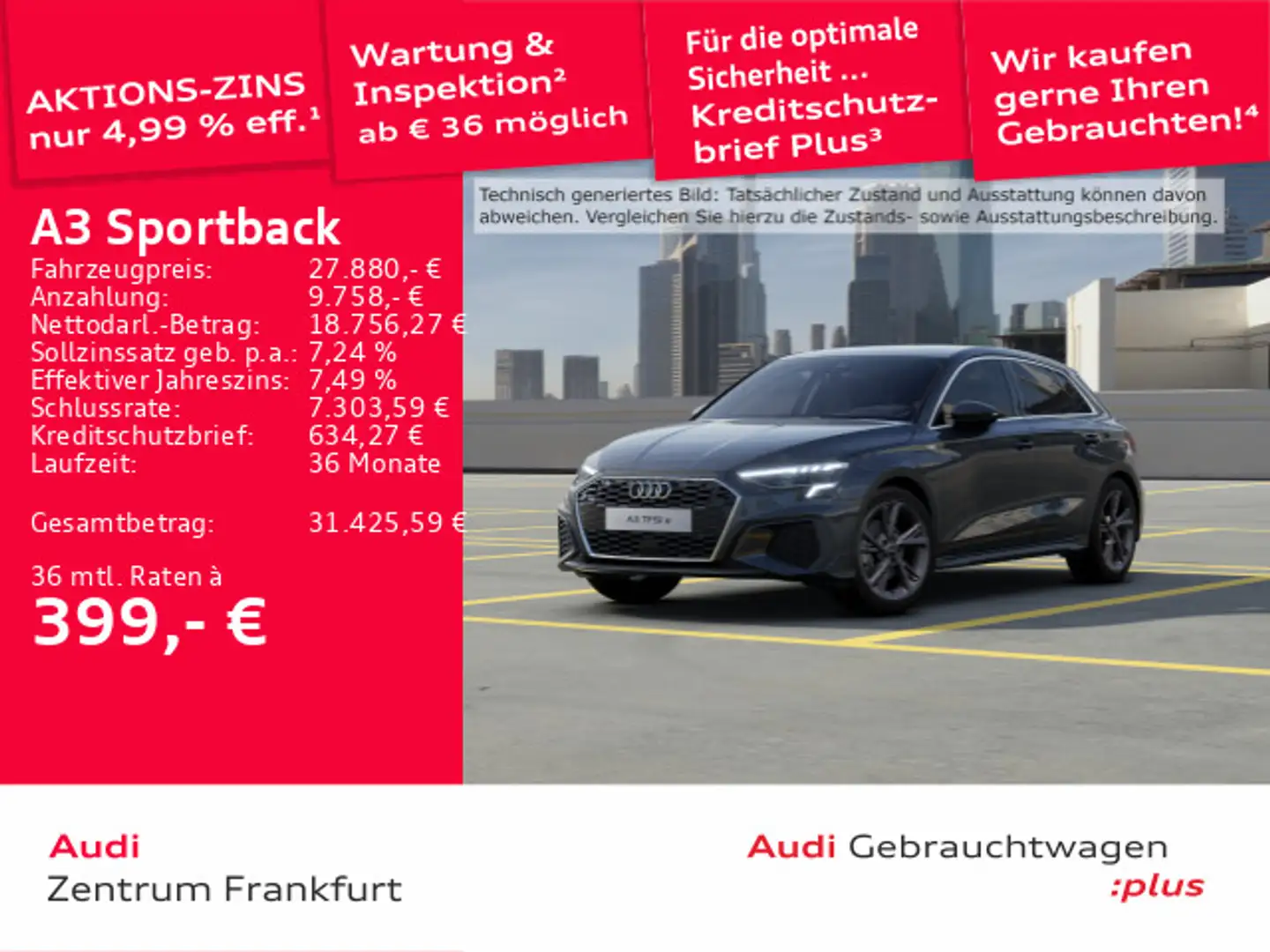 Audi A3 40 TFSI e S tronic S line LED AHK H Grau - 1