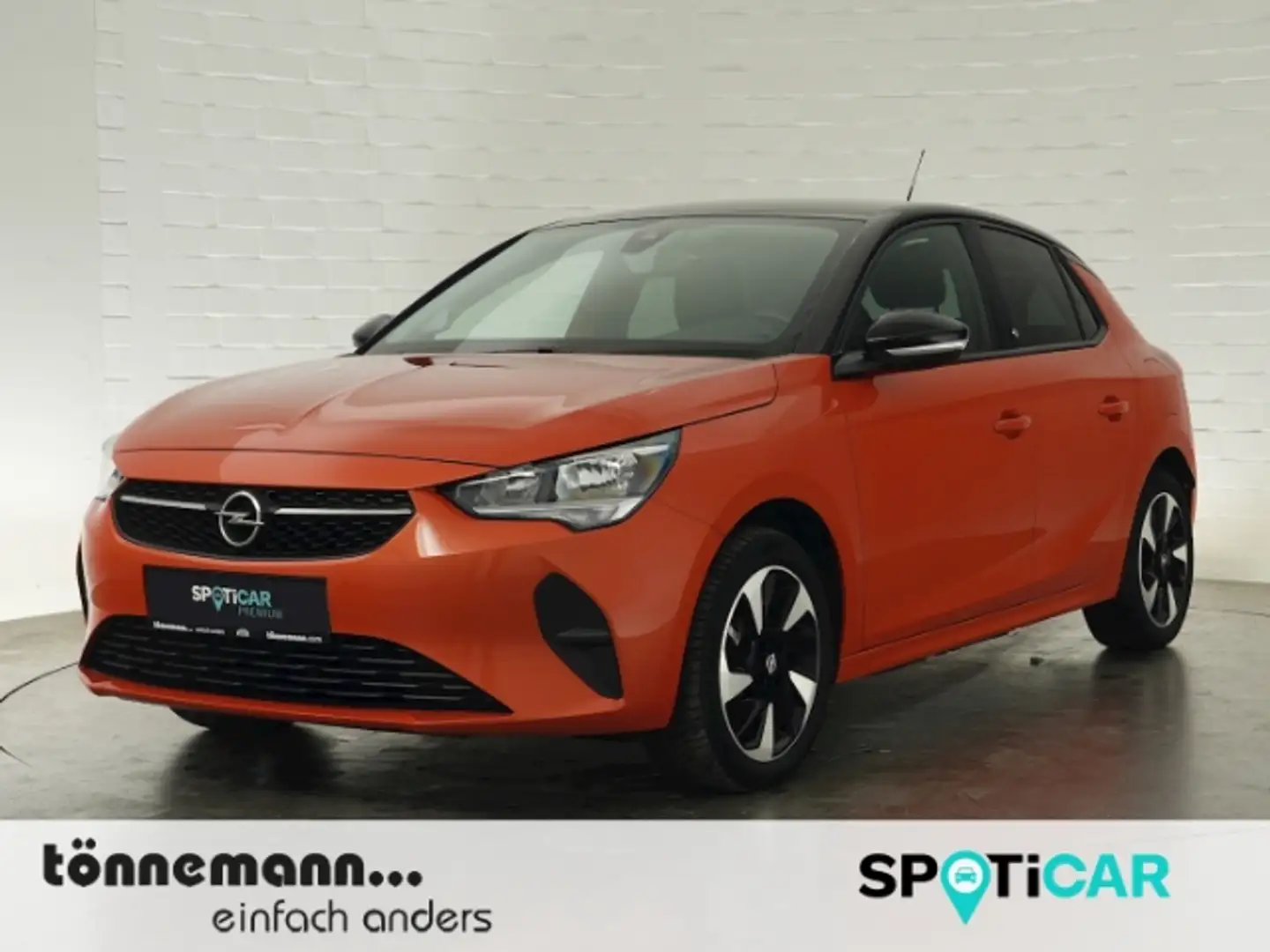 Opel Corsa-e F EDITION 50kWH AT+RÜCKFAHRKAMERA+SITZ-/LENKRADHEI Orange - 1