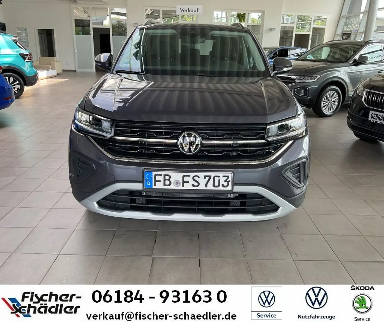 Volkswagen T-Cross Life 1.0TSI*DSG*AHK*LED*R2D*RearView*Dig Grau - 2