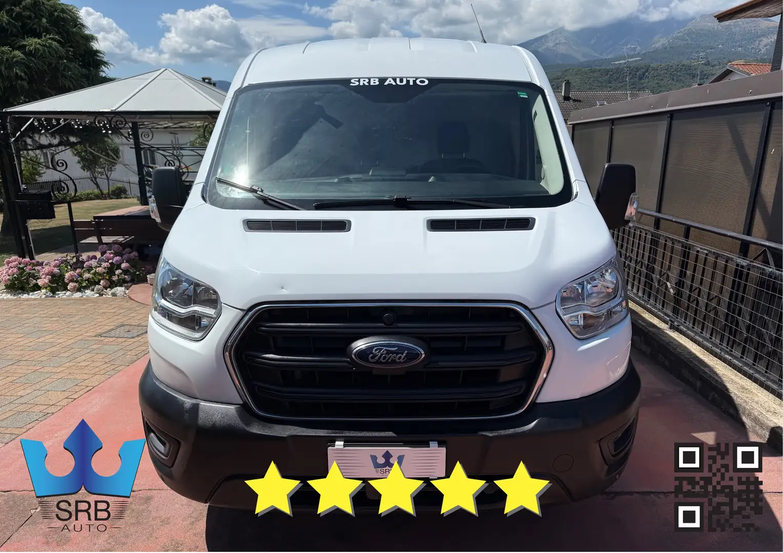 Ford Transit 2.0 tdci HYBRID MHEV 170cv L3H2 Blanc - 2