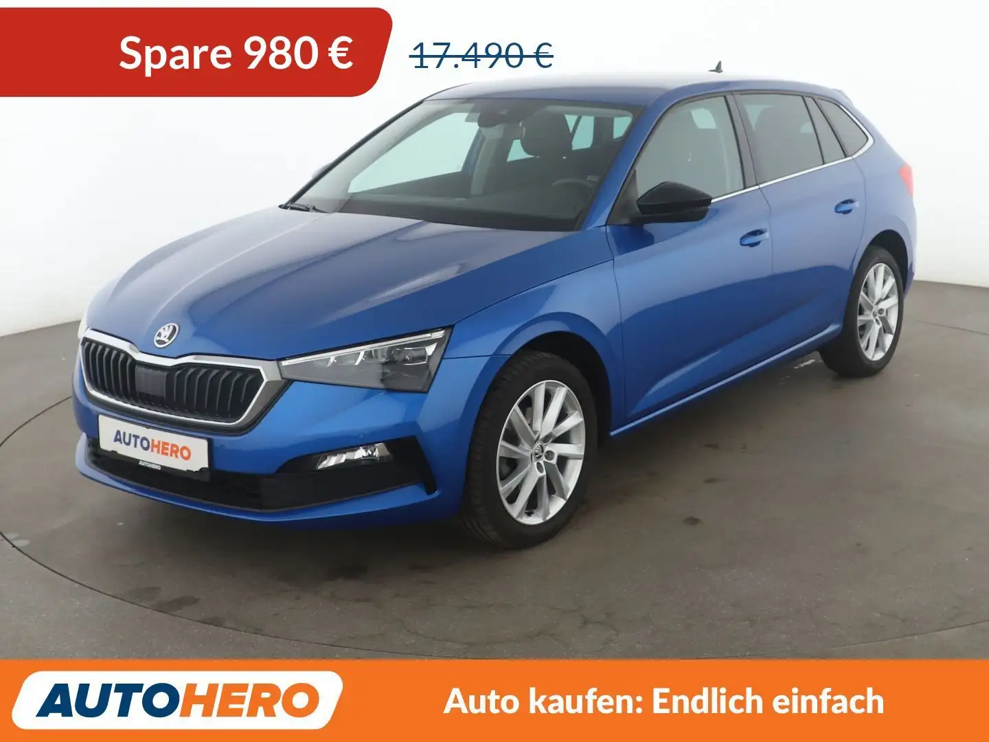 Skoda Scala 1.0 TSI Ambition*LED*TEMPO*PDC* Blau - 1