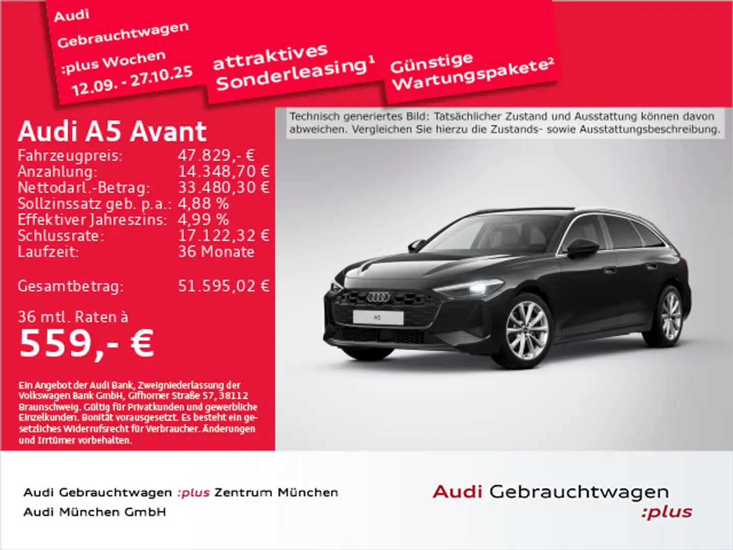 Audi A5 TFSI qu. S tronic AHK/Kamera/ACC Schwarz - 1