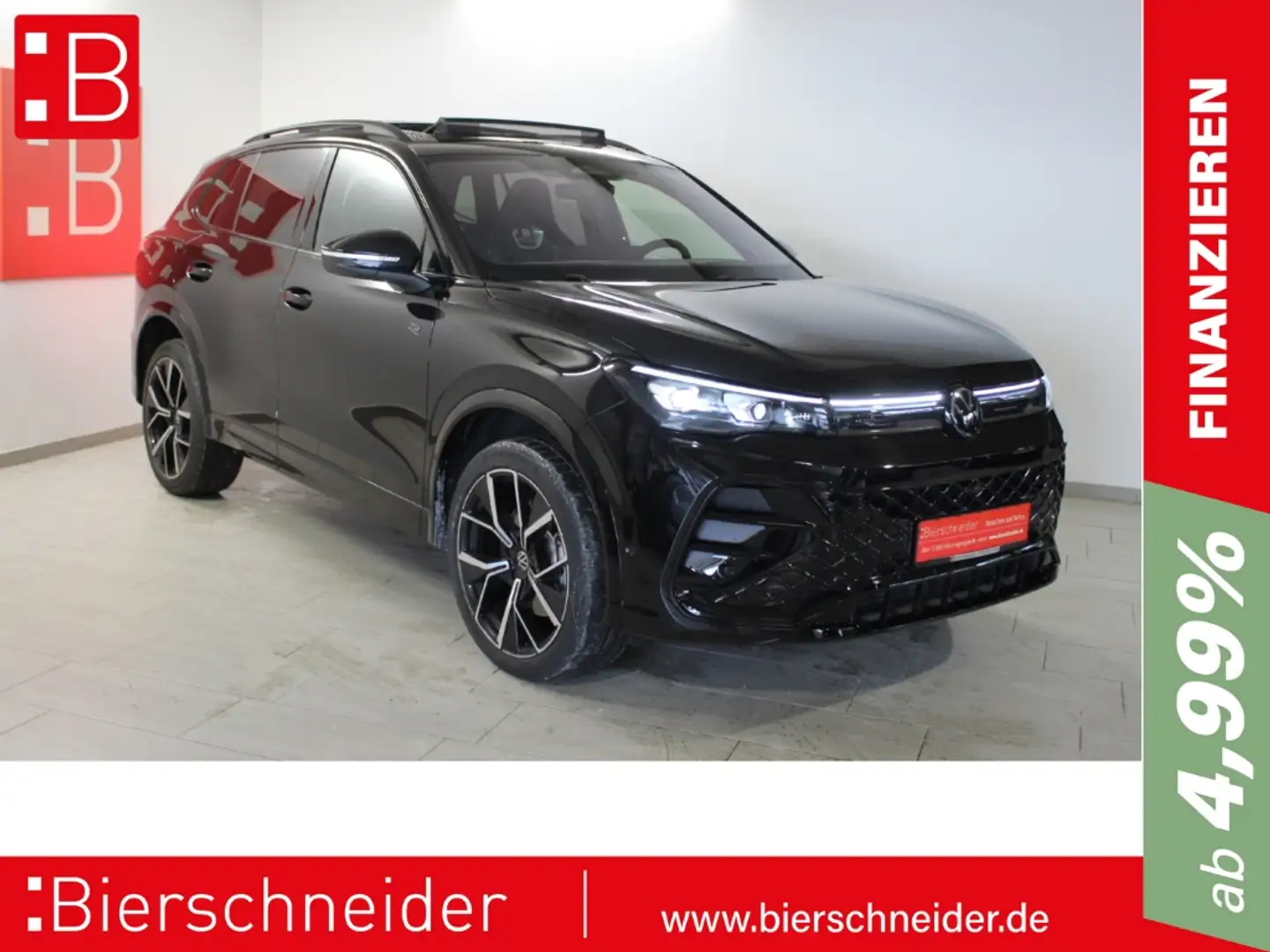 Volkswagen Tiguan 2.0 TDI DSG 4Mo. 2x R-Line Black Style 20 AHK PANO Schwarz - 1