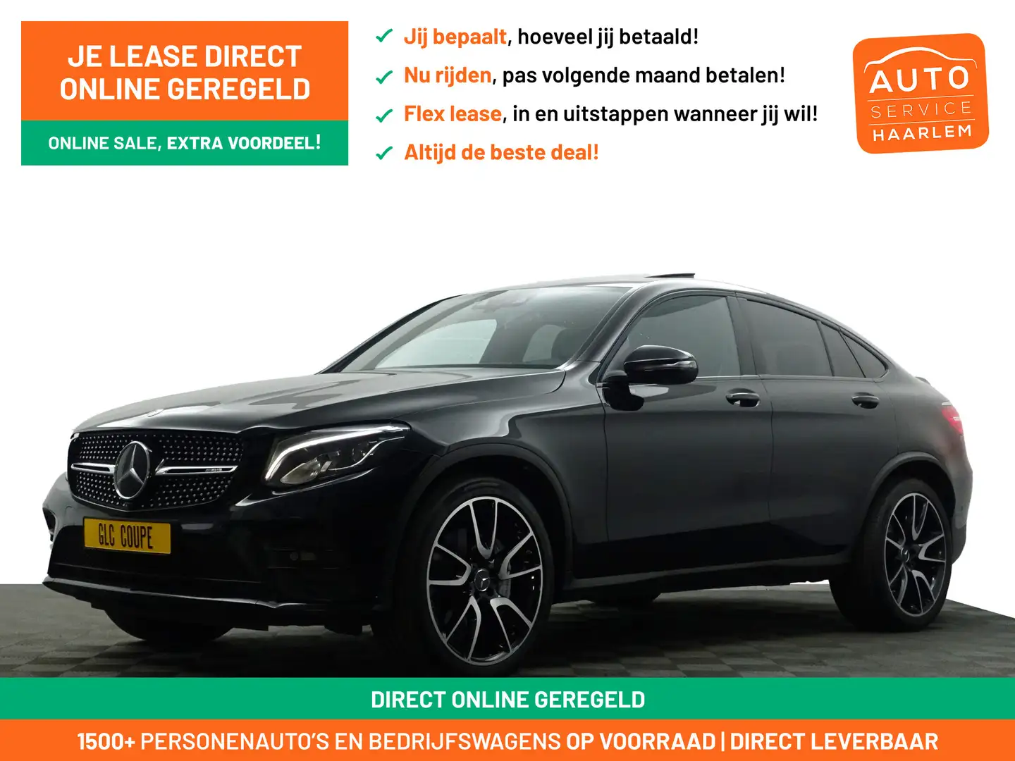 Mercedes-Benz GLC 43 AMG Coupé 4MATIC Dealer Onderhouden, Head Up, Full Mem Noir - 1