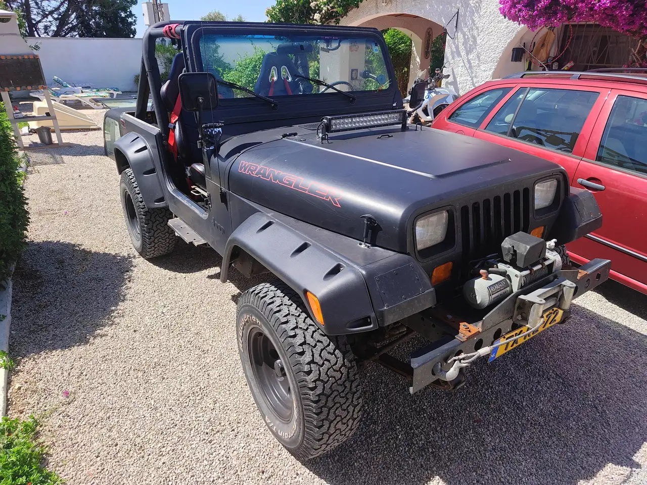Jeep Wrangler YJ 4.2 4WD K6 1989 Zwart, foto 1