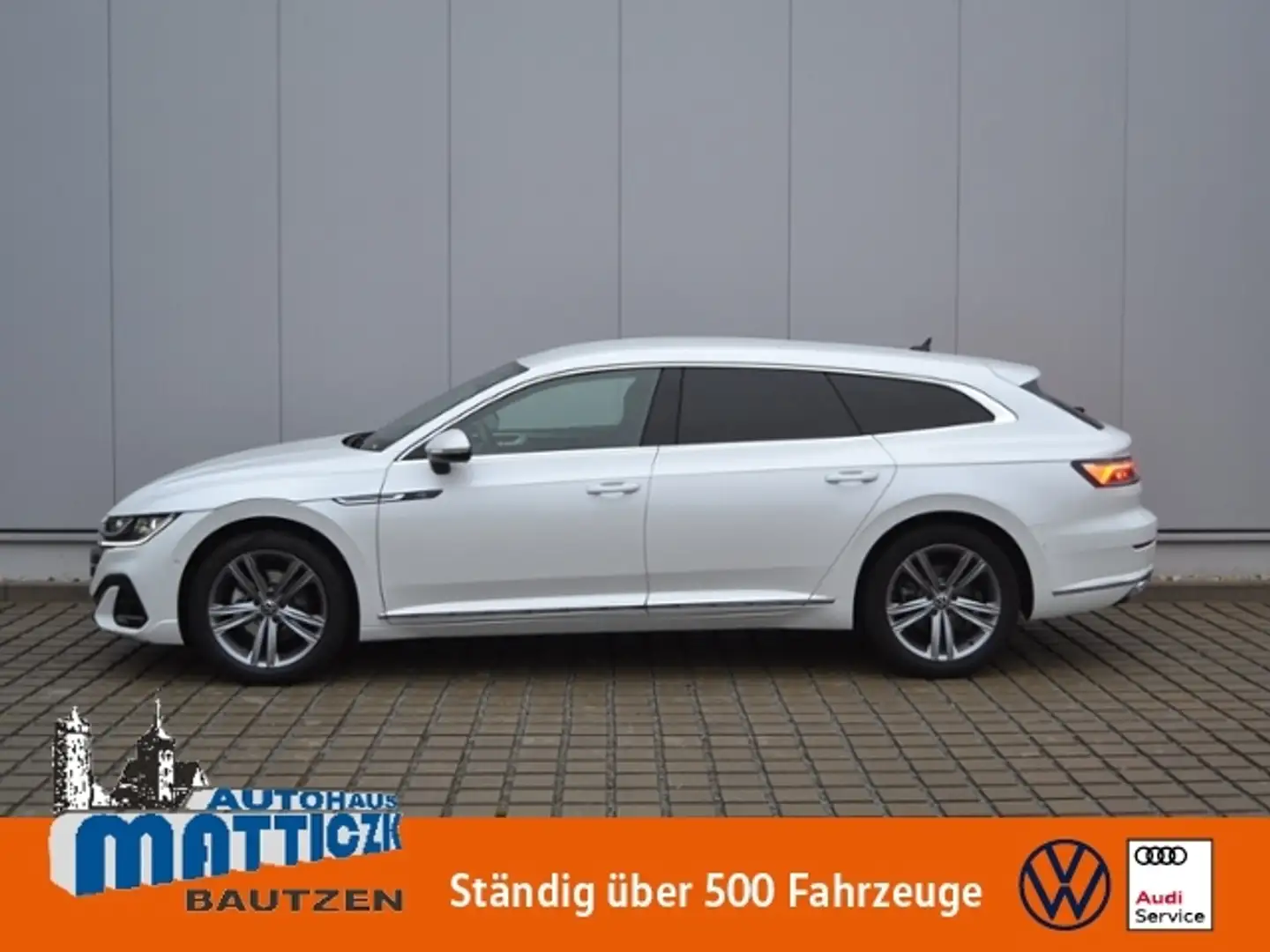 Volkswagen Arteon SB 2.0 TDI 200 PS DSG R-Line AHK/LED/NAVI+RFK/AID Weiß - 1
