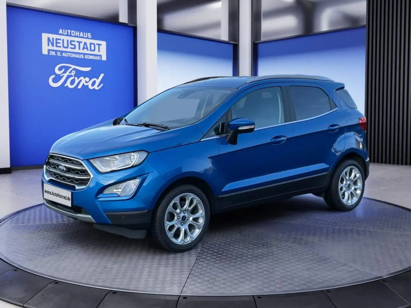 Ford EcoSport 1.0 EcoBoost Aut. TITANIUM *XENON*RFK*NAVI*SHZ* Bleu - 1