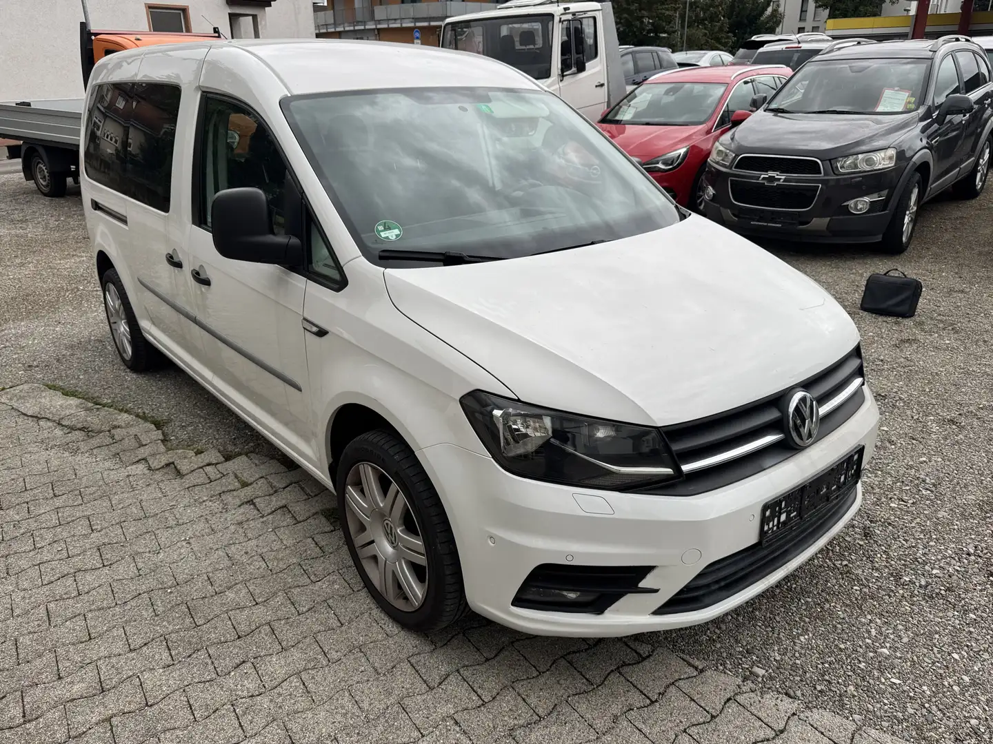 Volkswagen Caddy Caddy lang DSG AHK  Flügeltüren hinten Blanc - 2