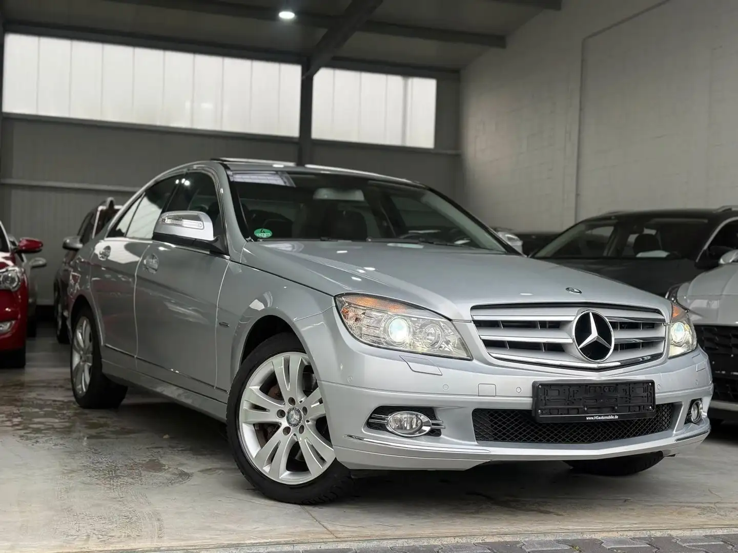 Mercedes-Benz C 350 1Hand BI-Xenon Leder Navi Schiebedach Silber - 2