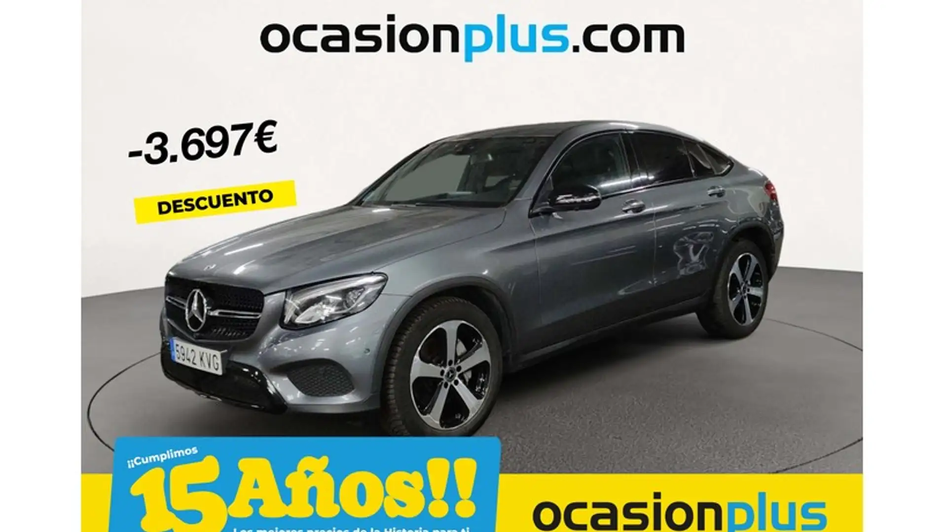 Mercedes-Benz GLC 220 Coupé 220d 4Matic Aut. Gris - 1
