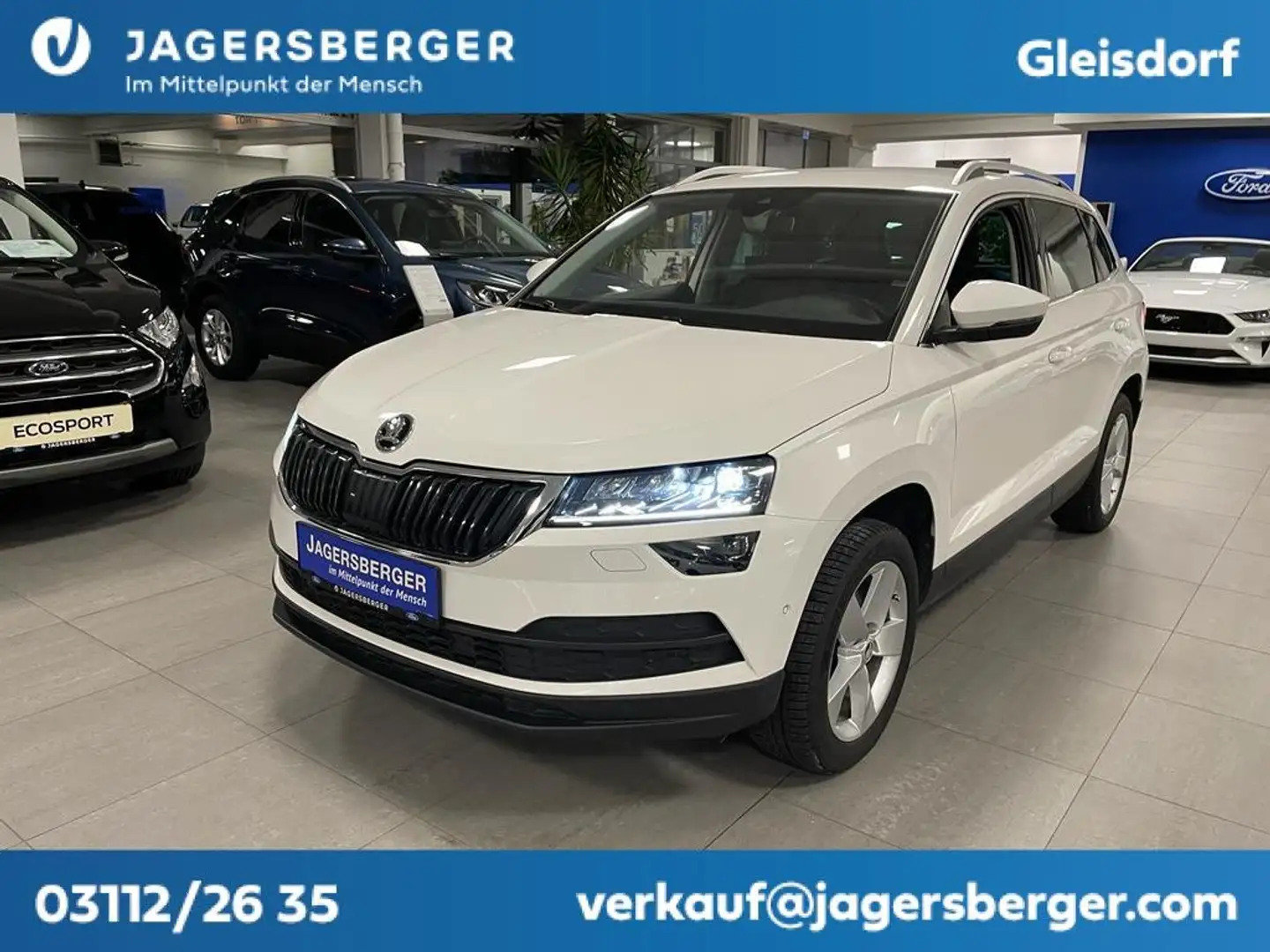 Skoda Karoq Karoq 1,6 TDI STYLE Automatik Blanc - 1