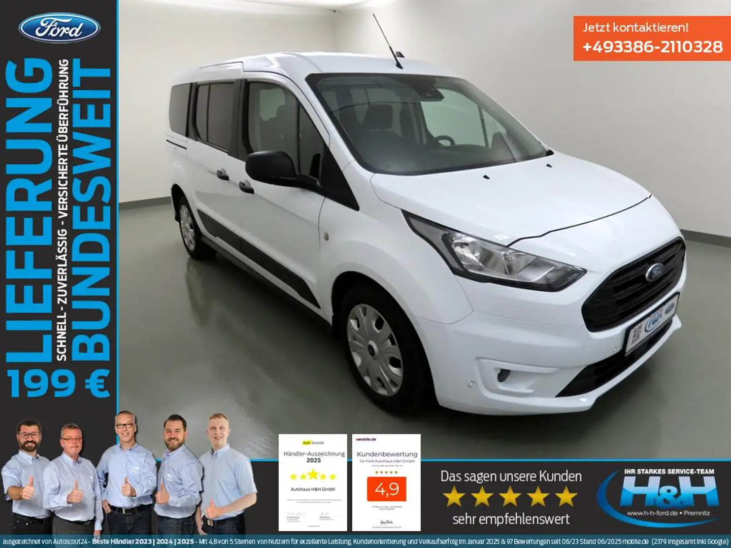Ford Grand Tourneo Connect 1.5 240L2 Trend 7Sitze+SHZ Alb - 2