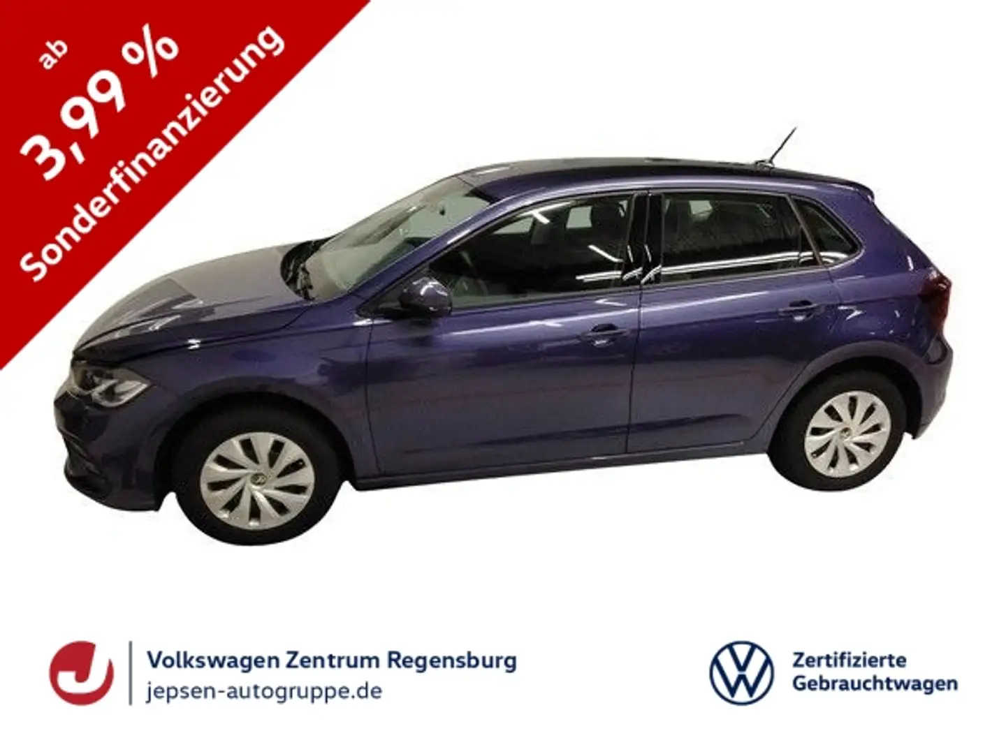 Volkswagen Polo Life 1.0 LED PDC SHZ SpurH KLIMA AppConnect Violett - 1