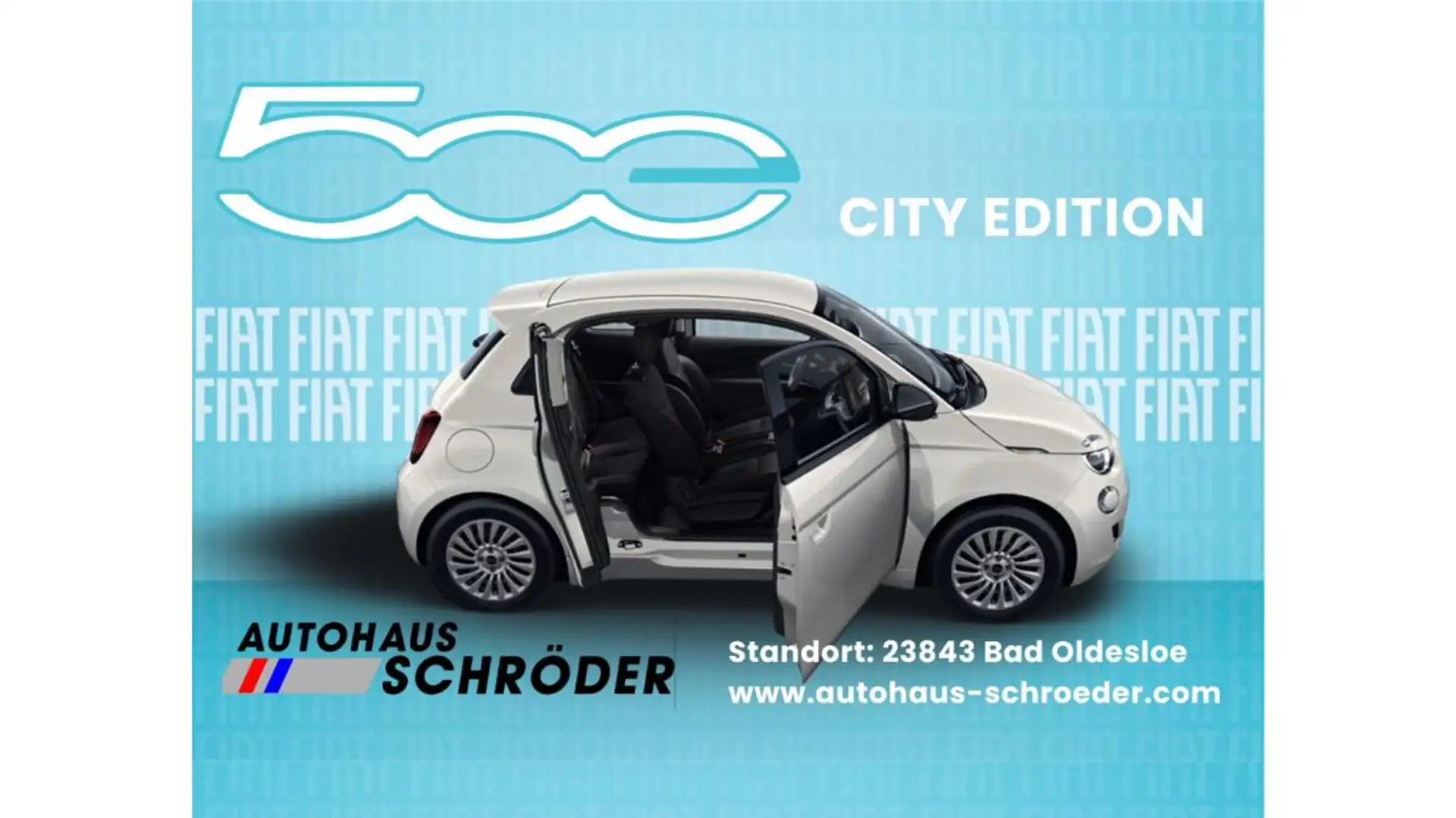 Fiat 500e 3+1 City Edition 70KW (95PS) 23,8KwH *Standort 238 Weiß - 1