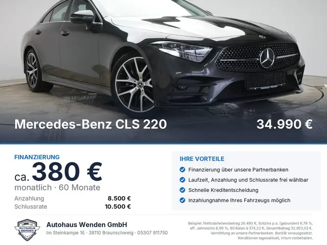 Mercedes-Benz CLS 220 d 9G-Tronic Avantgarde Leder/Temp/Kamera