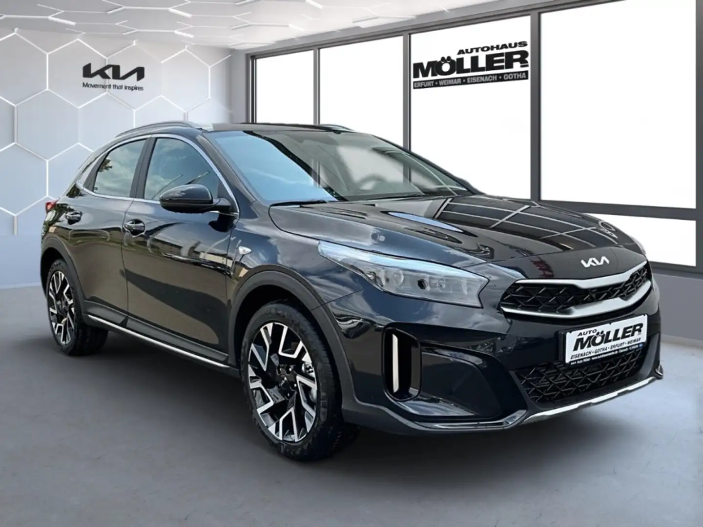 Kia XCeed 1.5T VIS % KOM NAVI LED Klimaautom DAB SHZ Lenkrad Zwart - 2