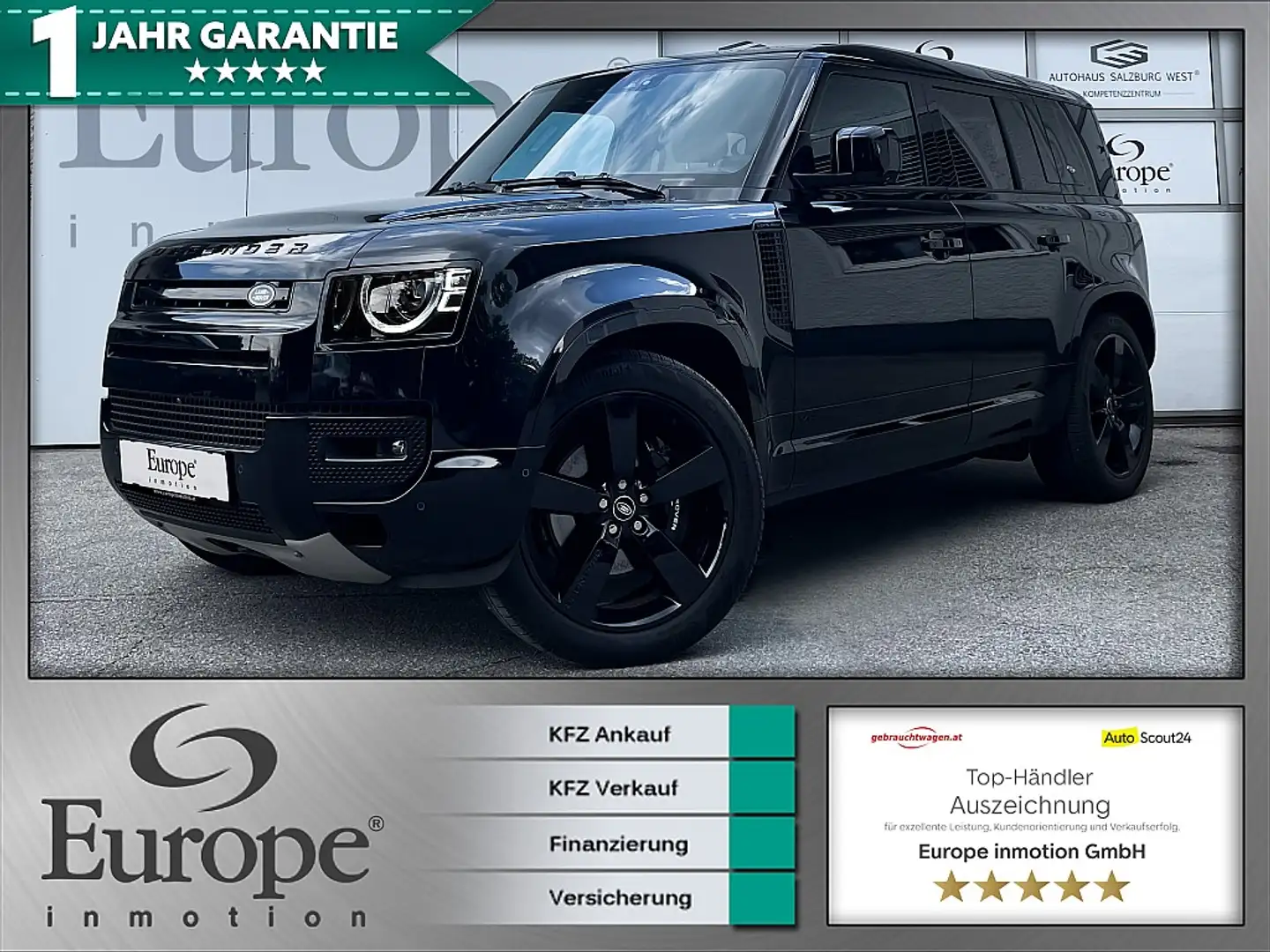 Land Rover Defender 110 P525 V8 AWD /Matrix/LED/Keyless/Memory Schwarz - 1
