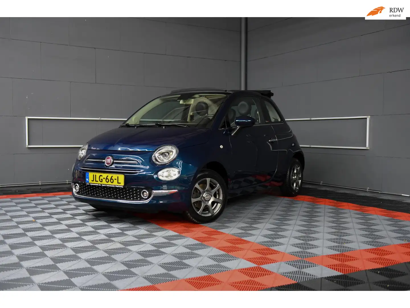 Fiat 500C 1.2 Lounge|Airco|PDC|LM velgen Bleu - 1