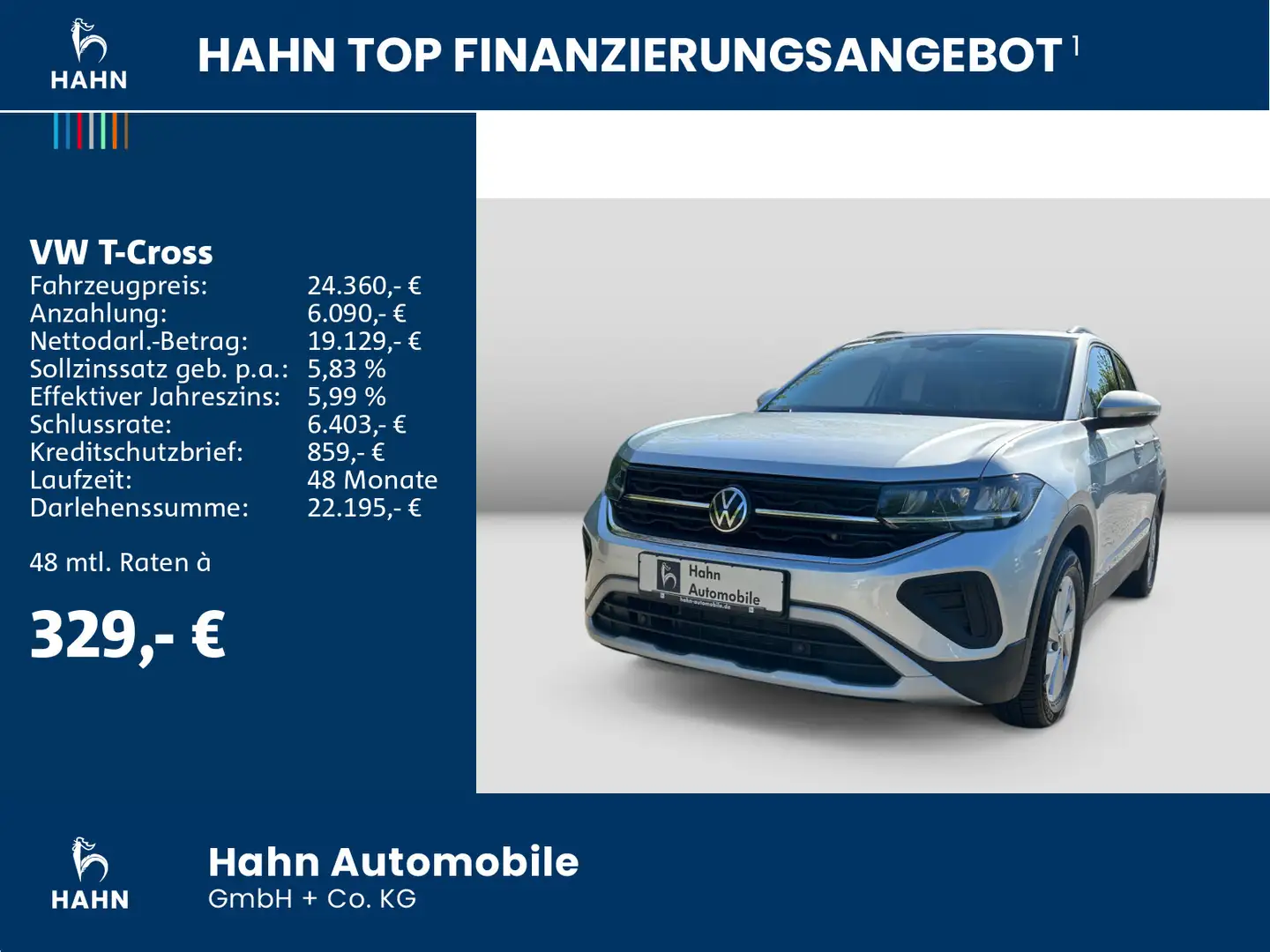 Volkswagen T-Cross Life 1.0TSI DSG AHK LED ACC Sitzheizung Argent - 2